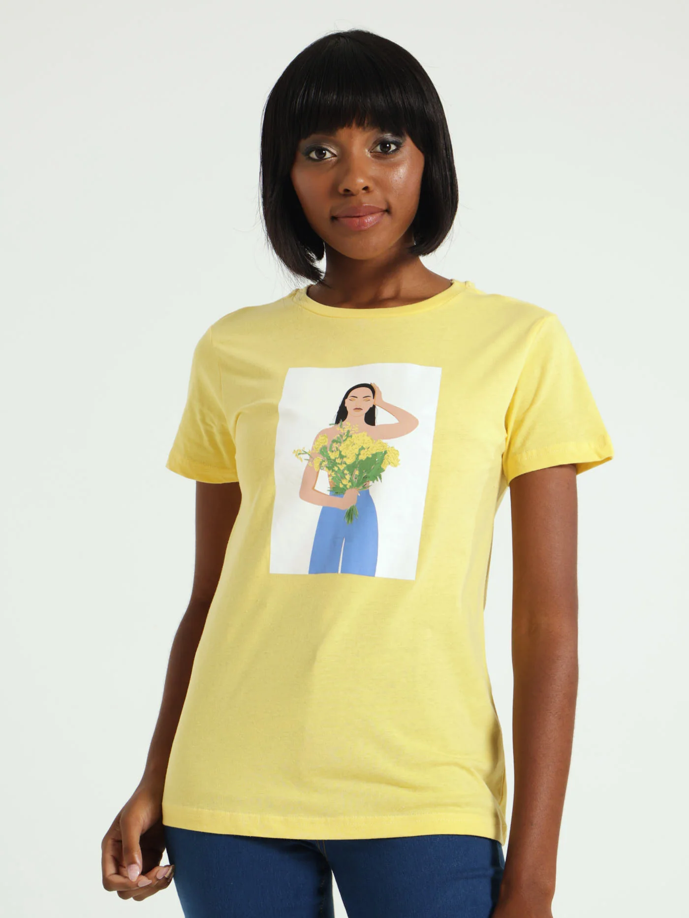 Flower Girl Icon Tee - Yellow