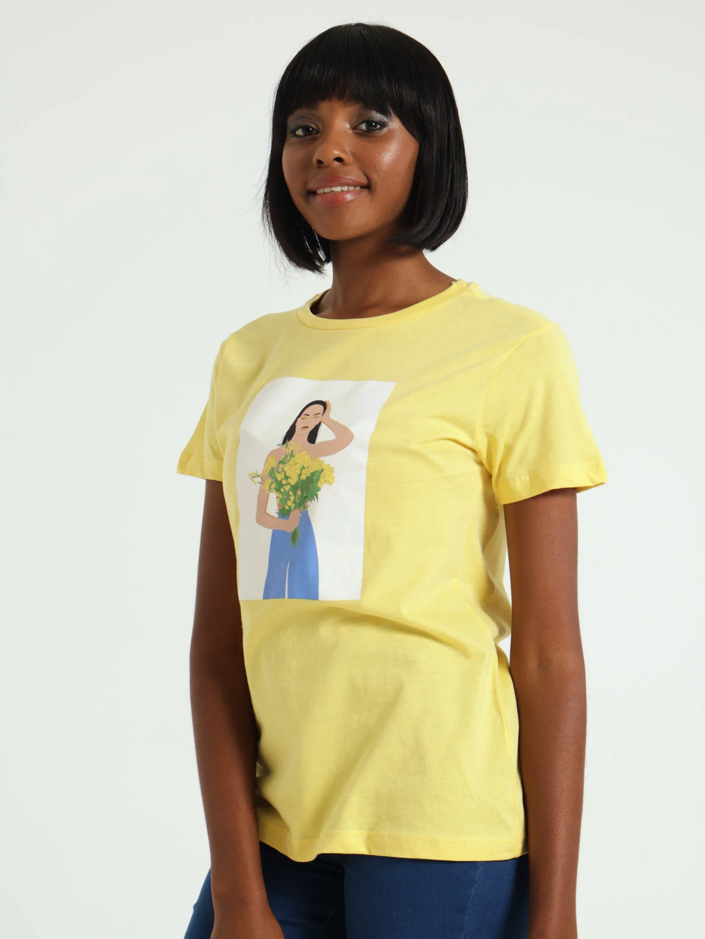 Flower Girl Icon Tee - Yellow - Image 2