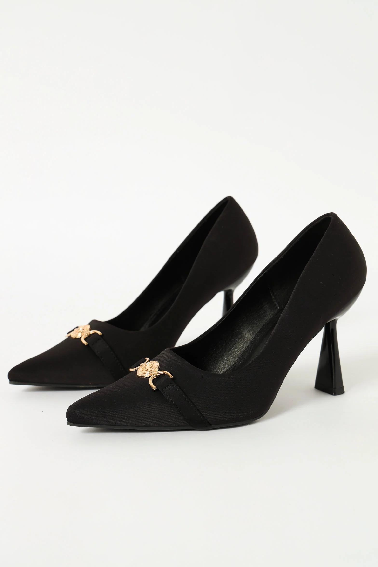 Full Court Monogram Heel - Black