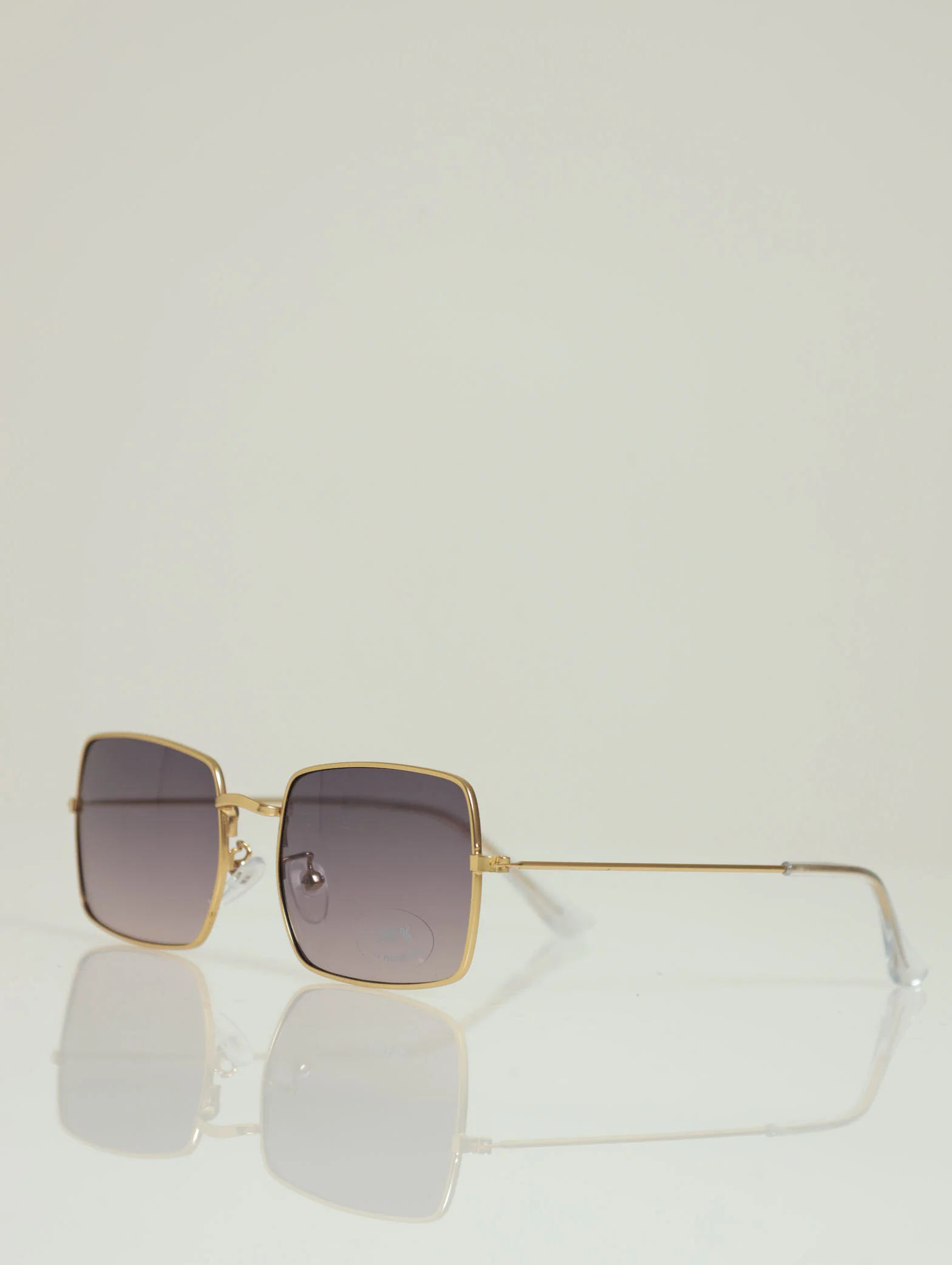 Funky Soft Square Metal Sunglasses - Gold - Image 2