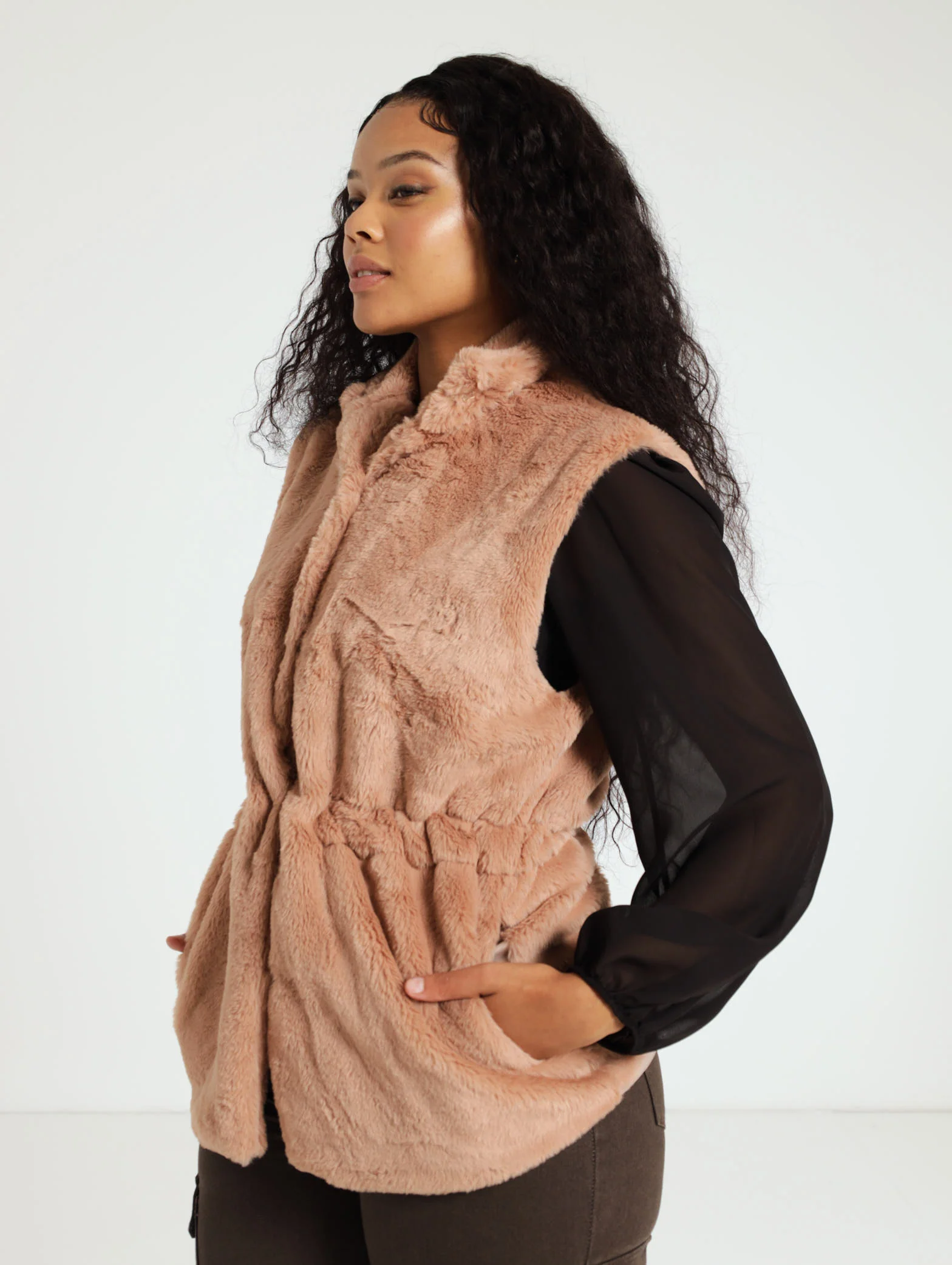 Fur Gilet Top - Image 2