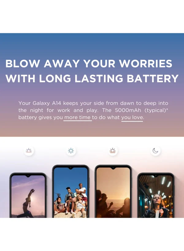 Galaxy A14 Dual Sim Green Cellphone MTN - Image 3