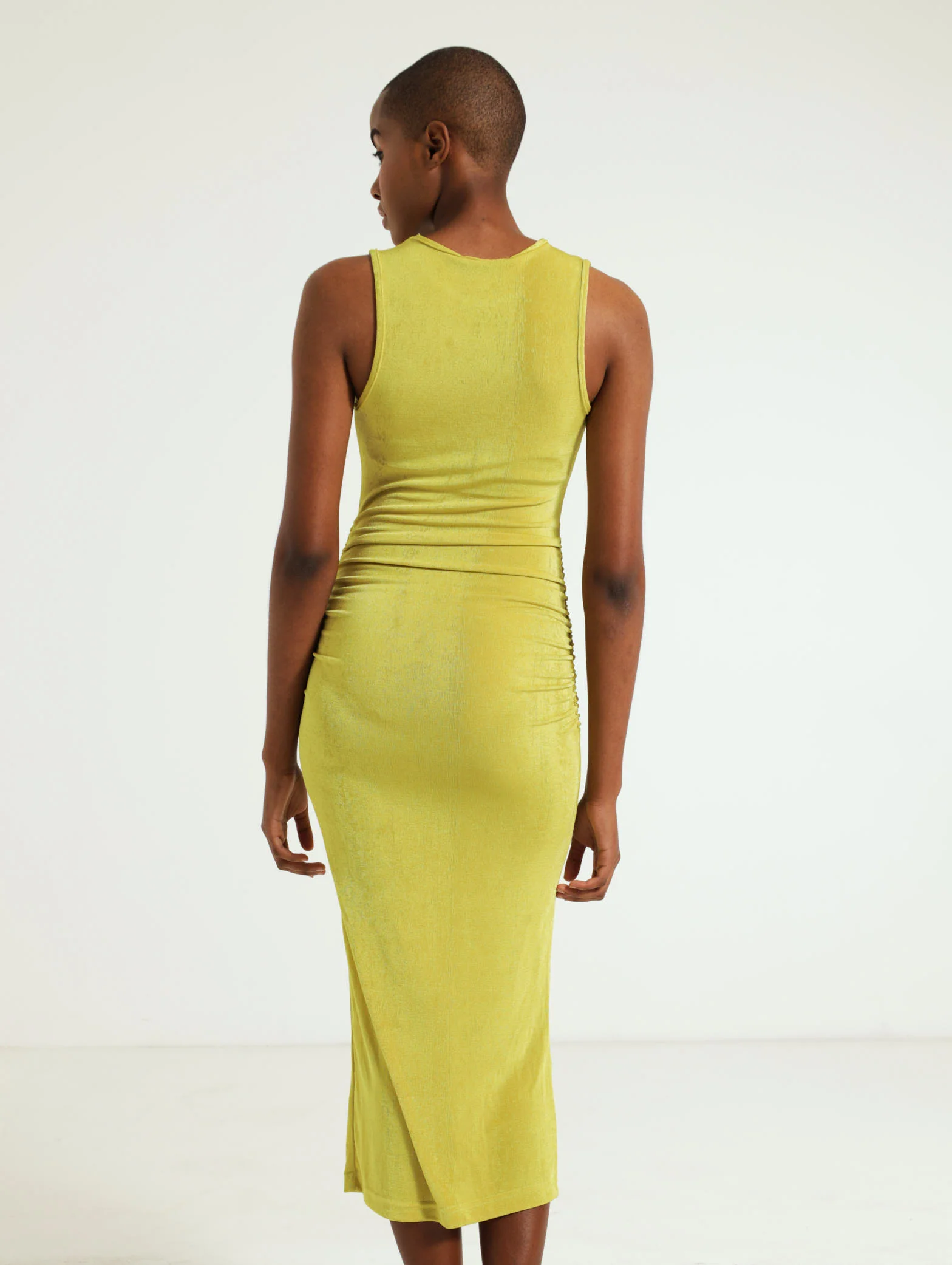 Gauged Side Slinky Dress - Image 3