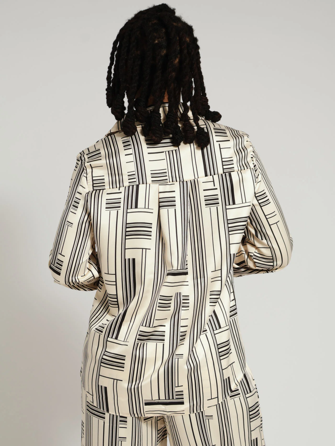 Geo Satin Shirt - Image 3