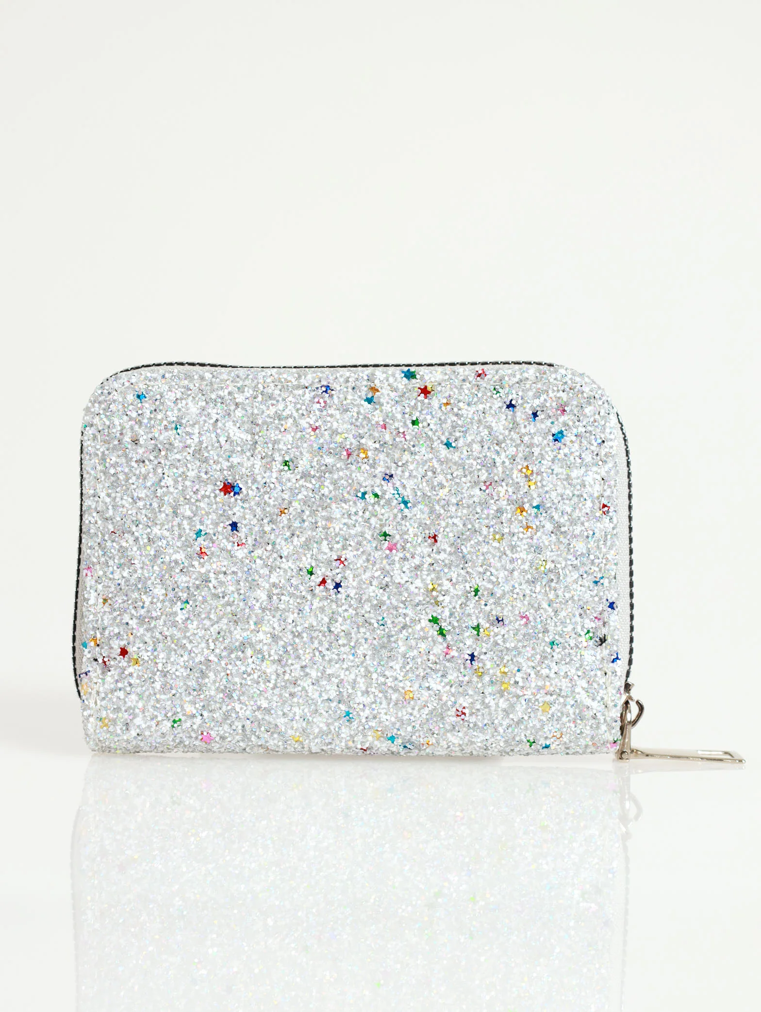 Glitter Single Zip Wallet