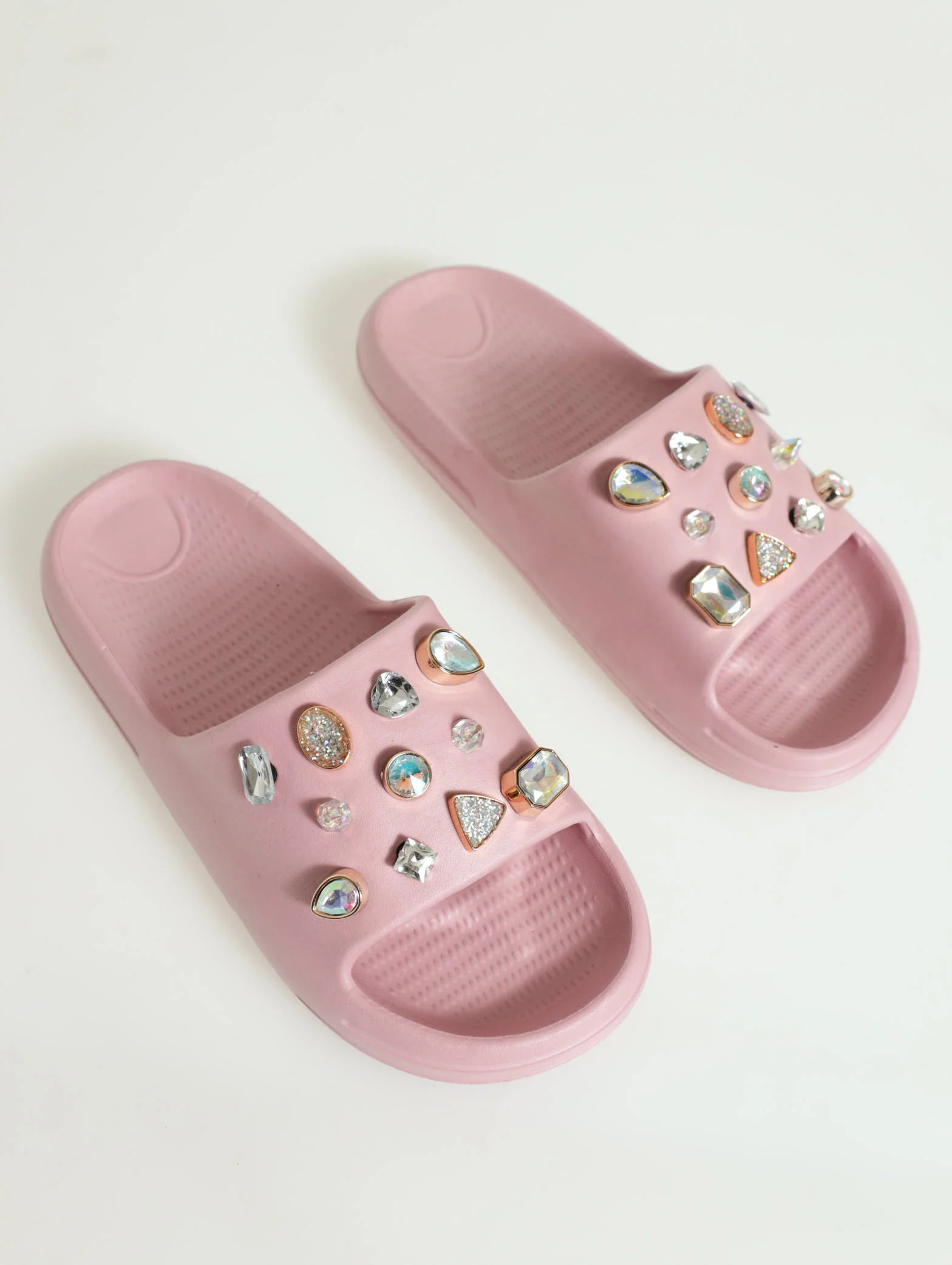 Glitzy Stud Embellished Eva Slide