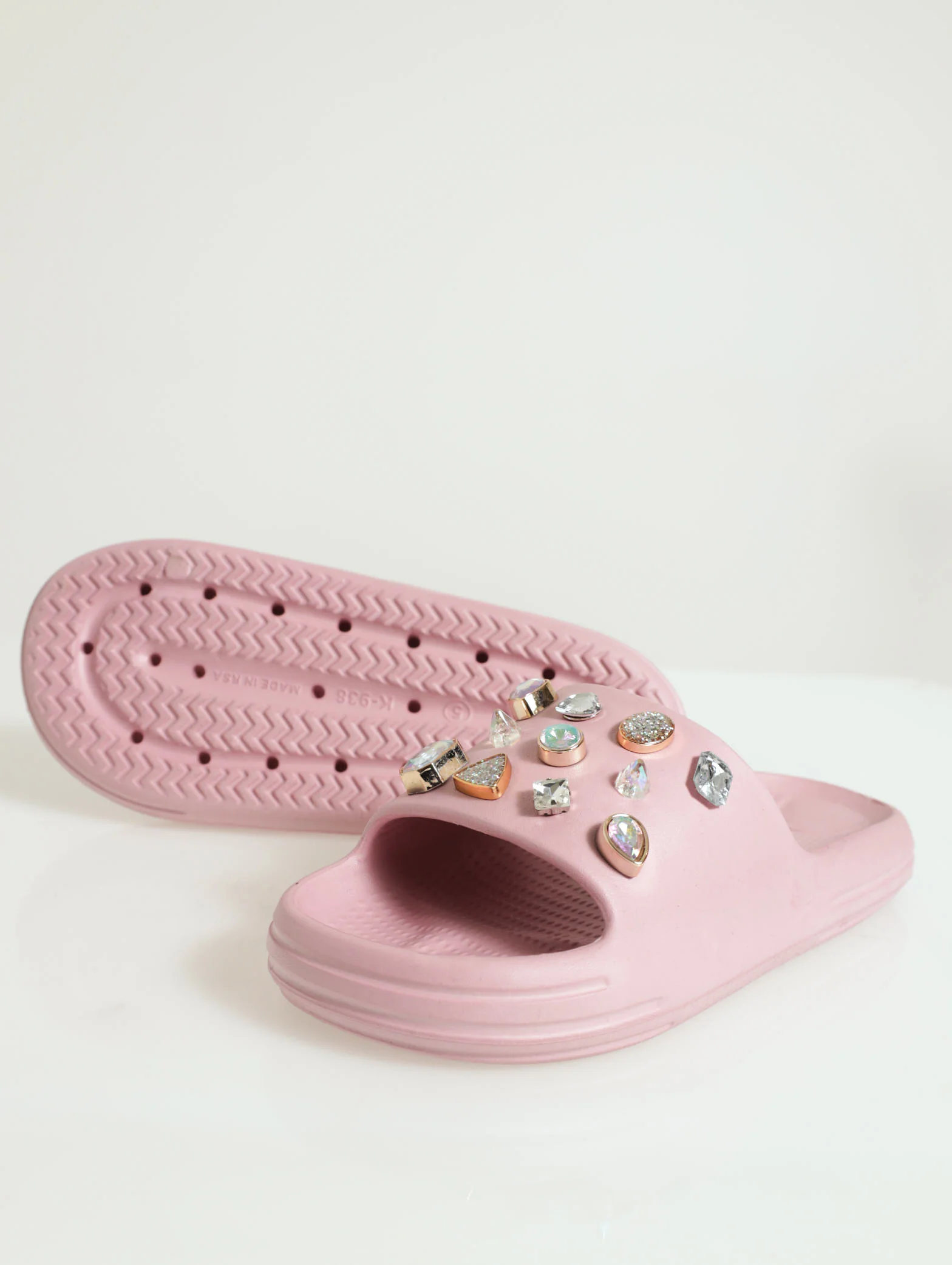 Glitzy Stud Embellished Eva Slide - Image 4