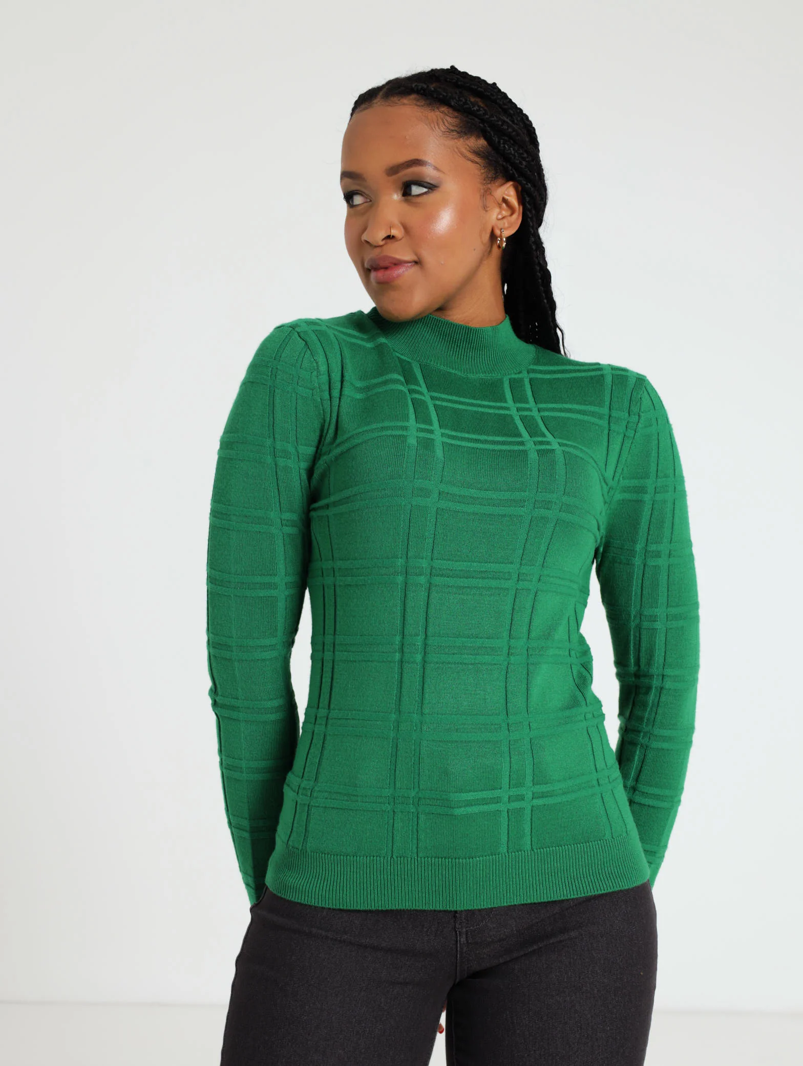 Gridlock Check Pullover - Green