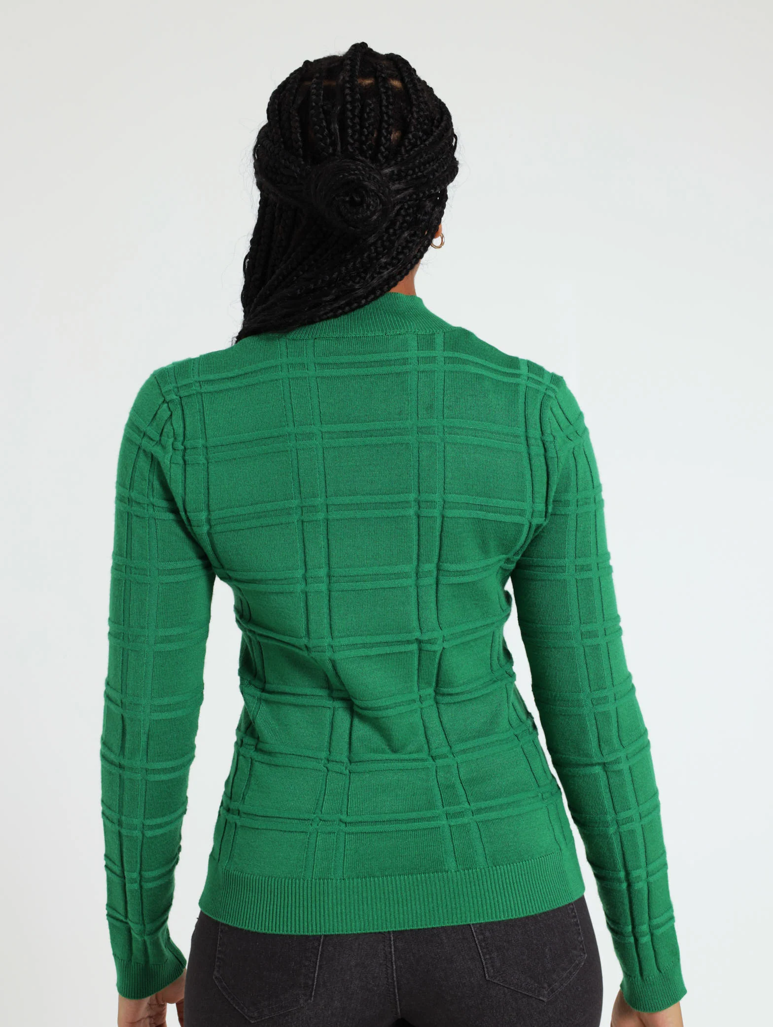 Gridlock Check Pullover - Green - Image 3