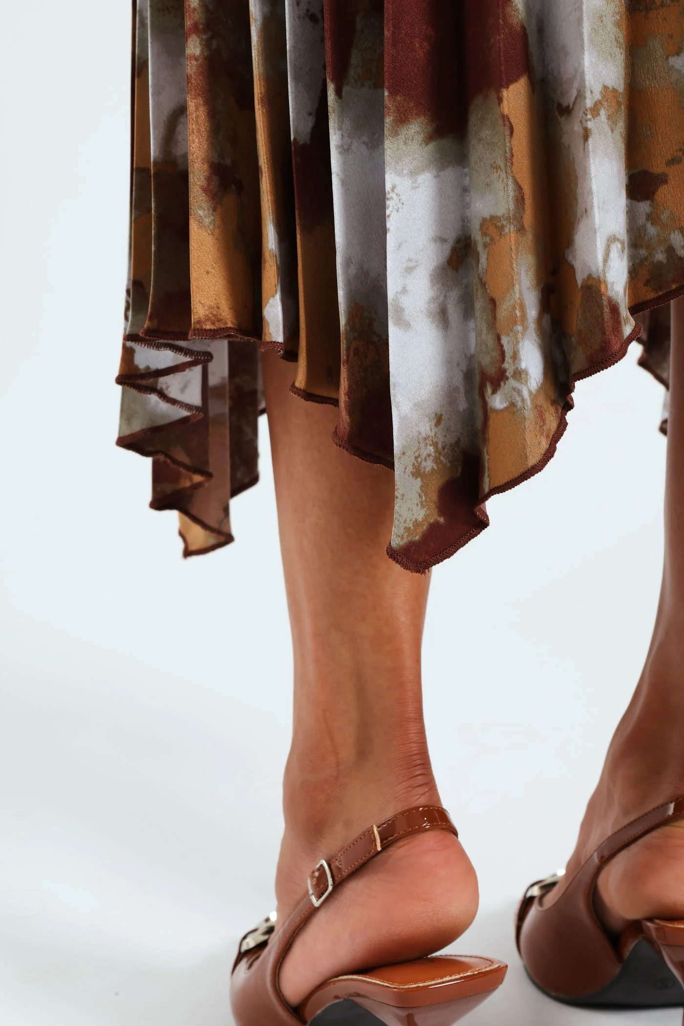 Hankey Hem Pleated Skirt - Marble Acid - Image 5