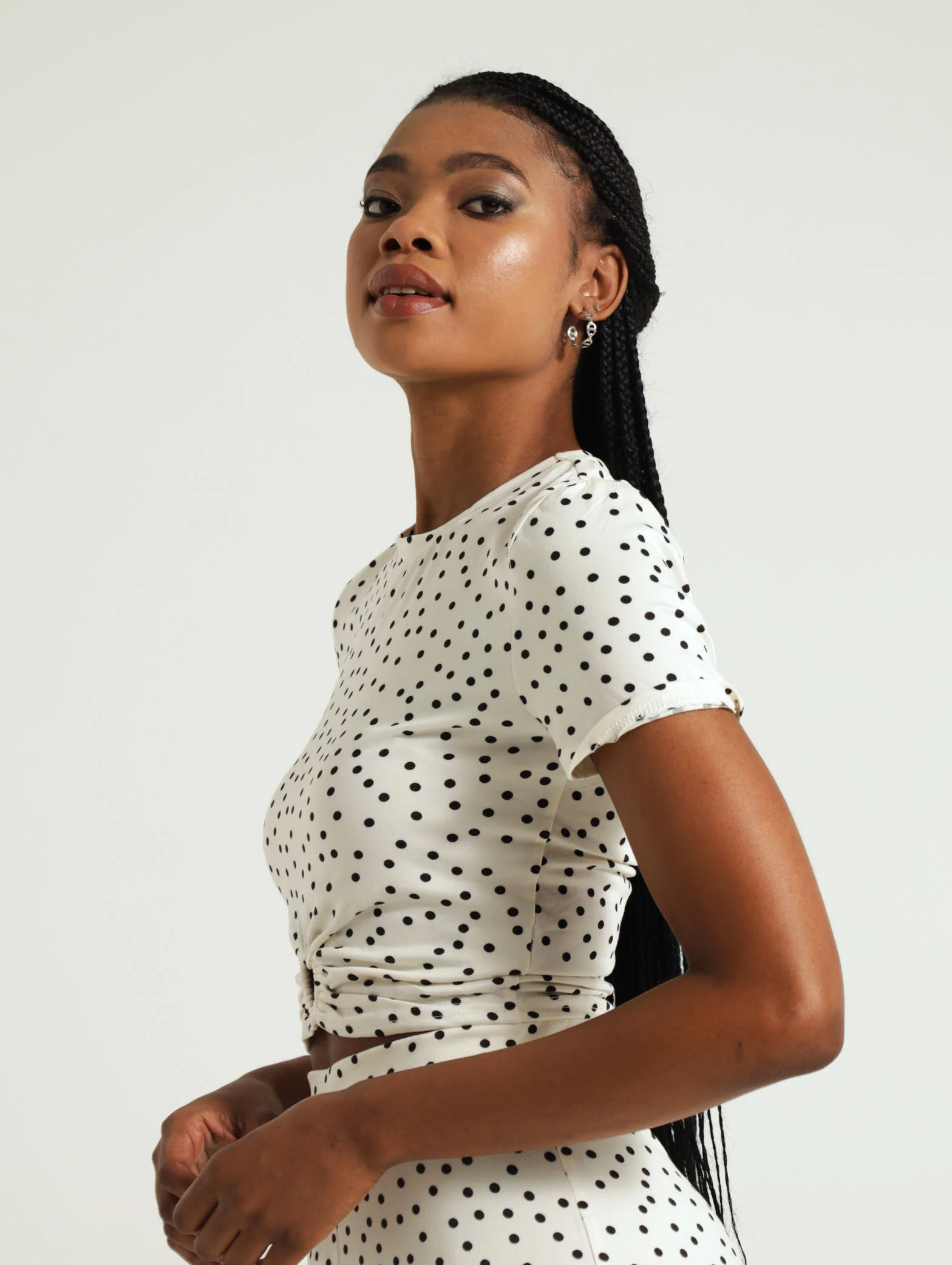 Heart Detail Polka Dot Tee - Image 2