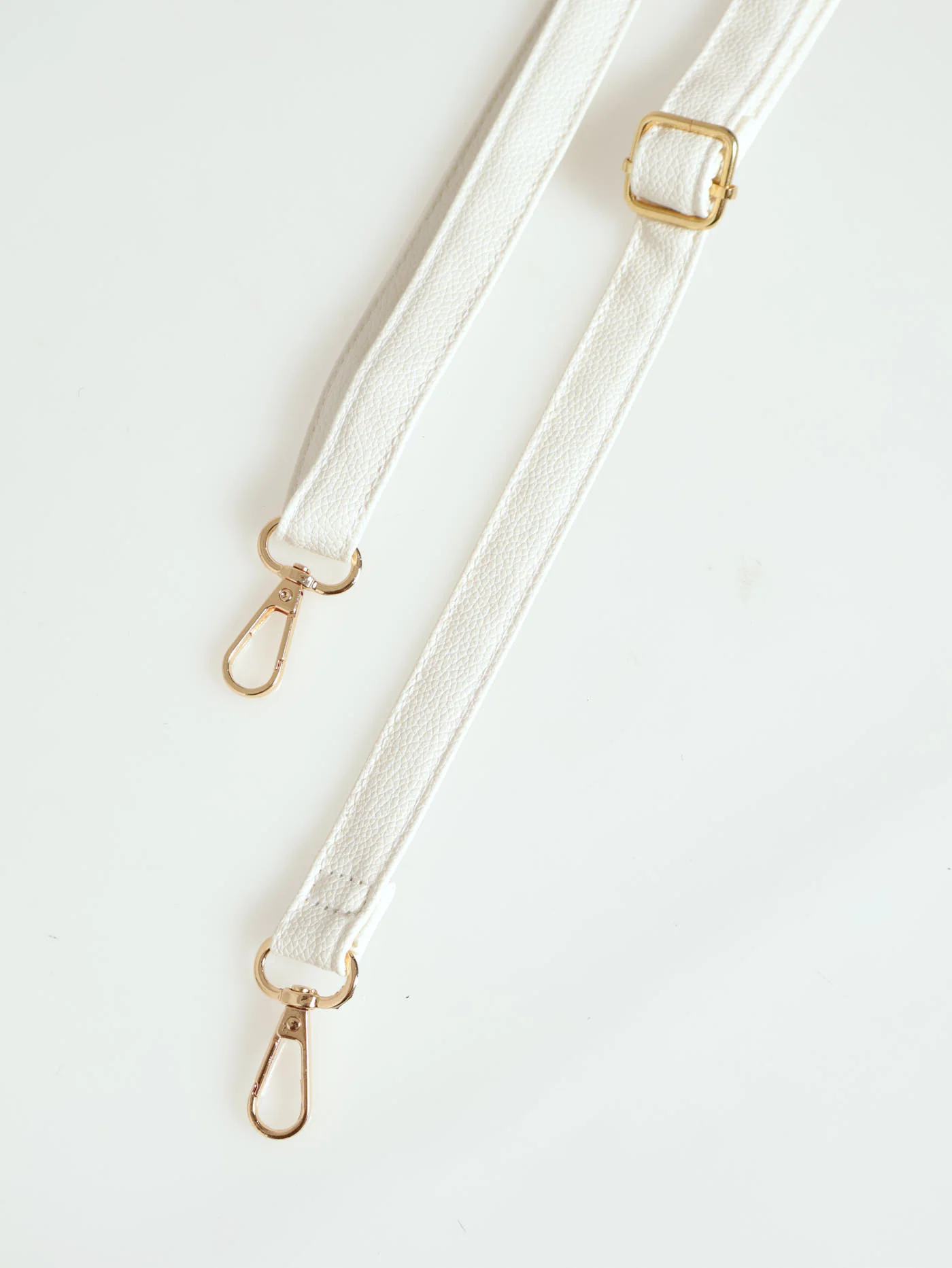 Heart Stud & Charm Metal Handle Tote Bag - White - Image 5