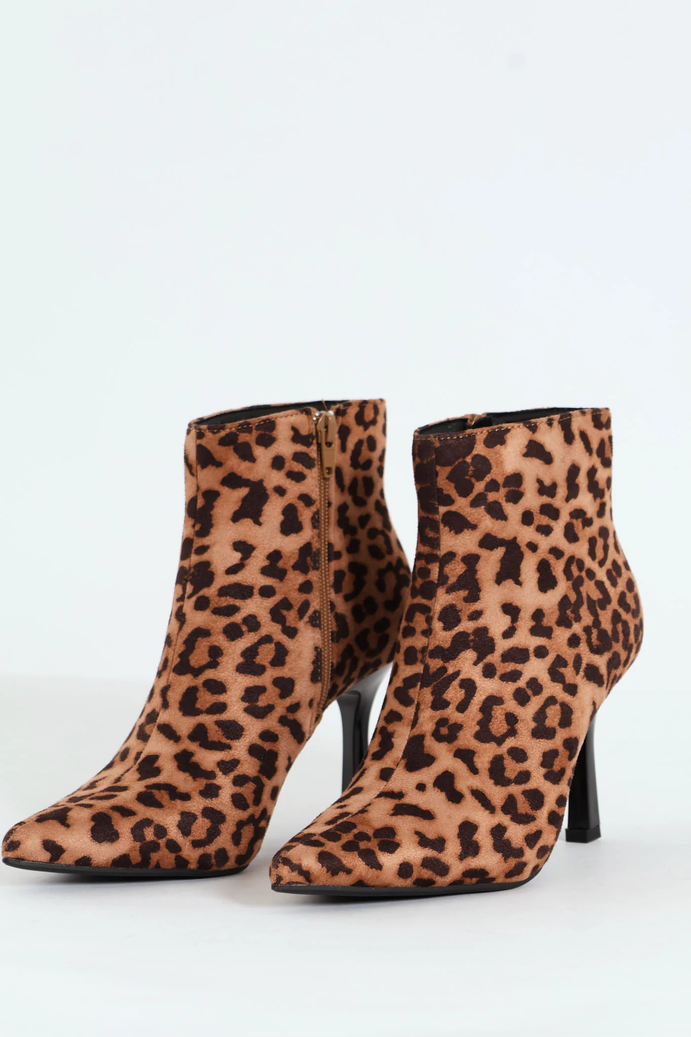 Heeled Ankle Pointy Leopard Print Boot - Animal - Image 2