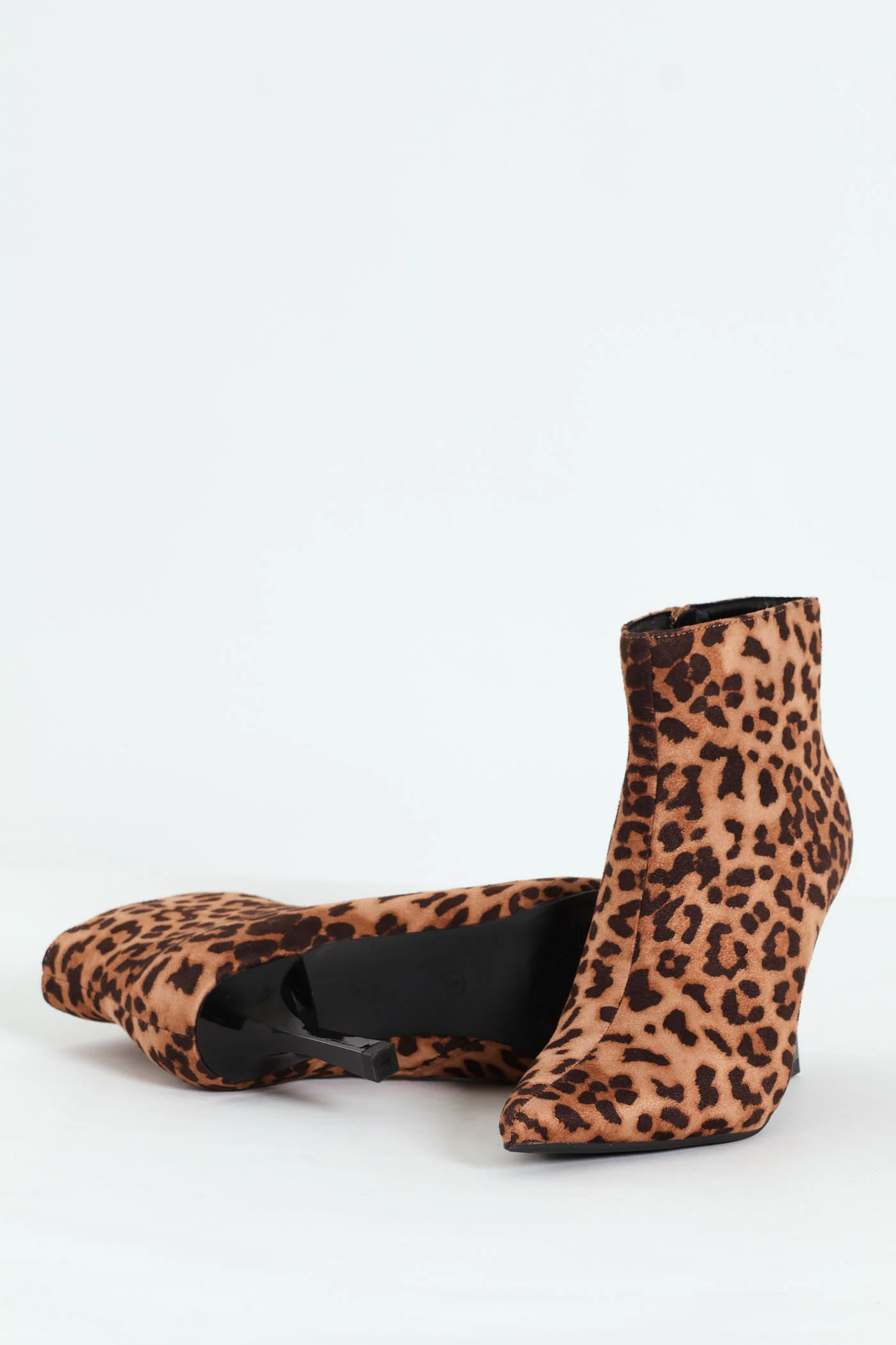 Heeled Ankle Pointy Leopard Print Boot - Animal - Image 4