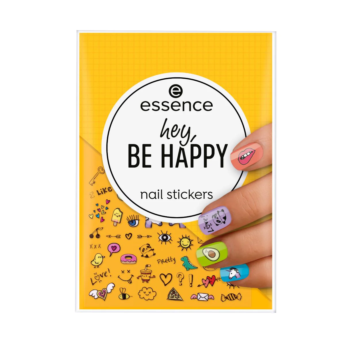 Hey, Be Happy Nail Stickers