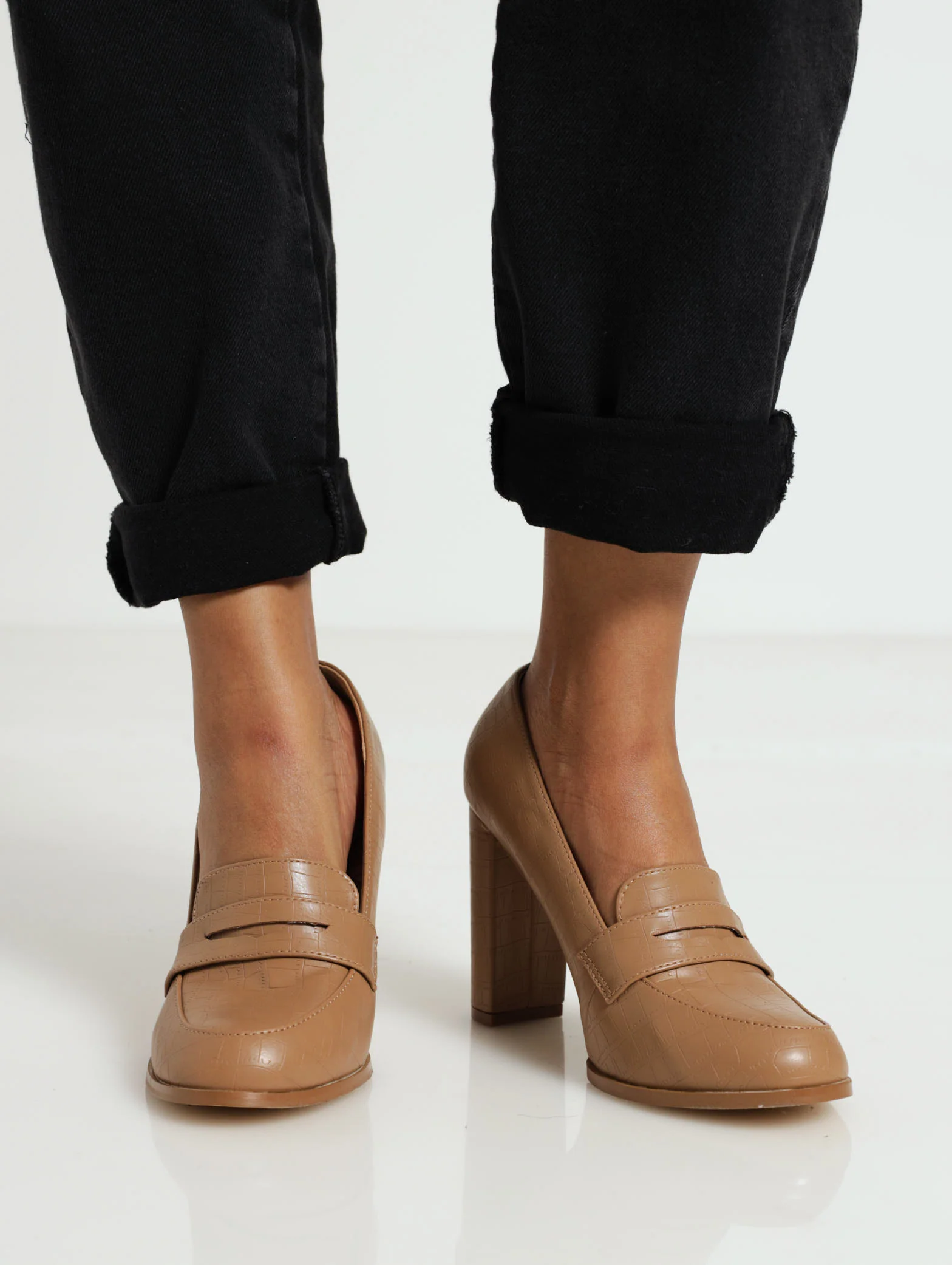 Hi Block Loafer Court Heel - Image 2