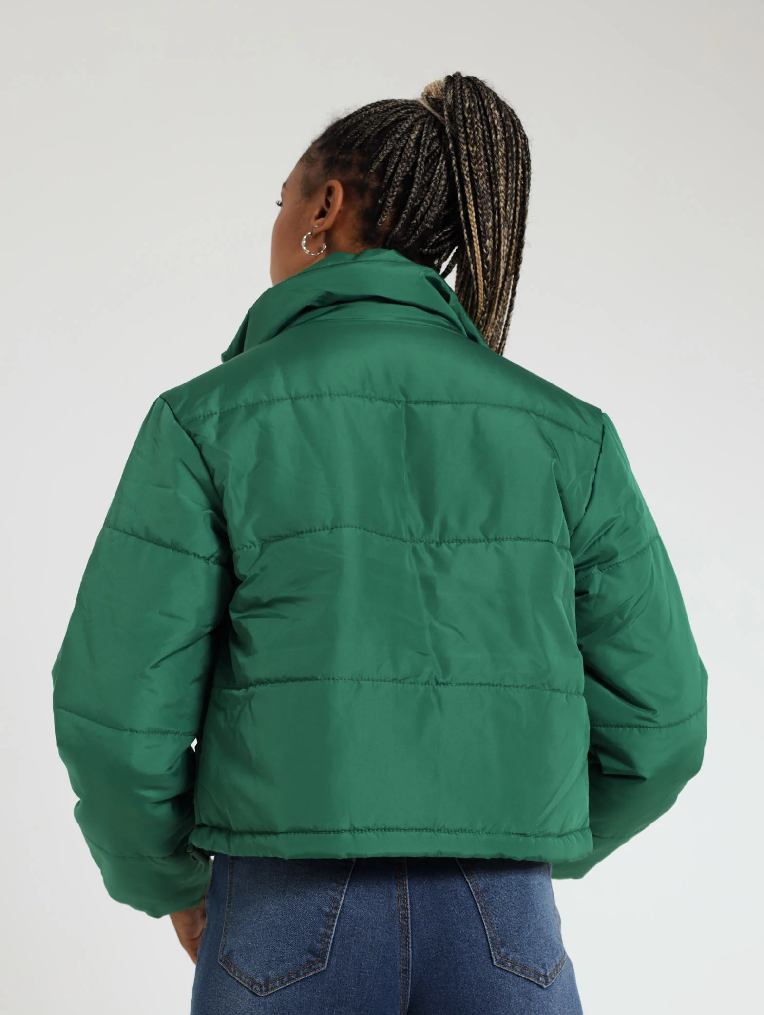 Hi Neck Bomber Jacket - Image 3