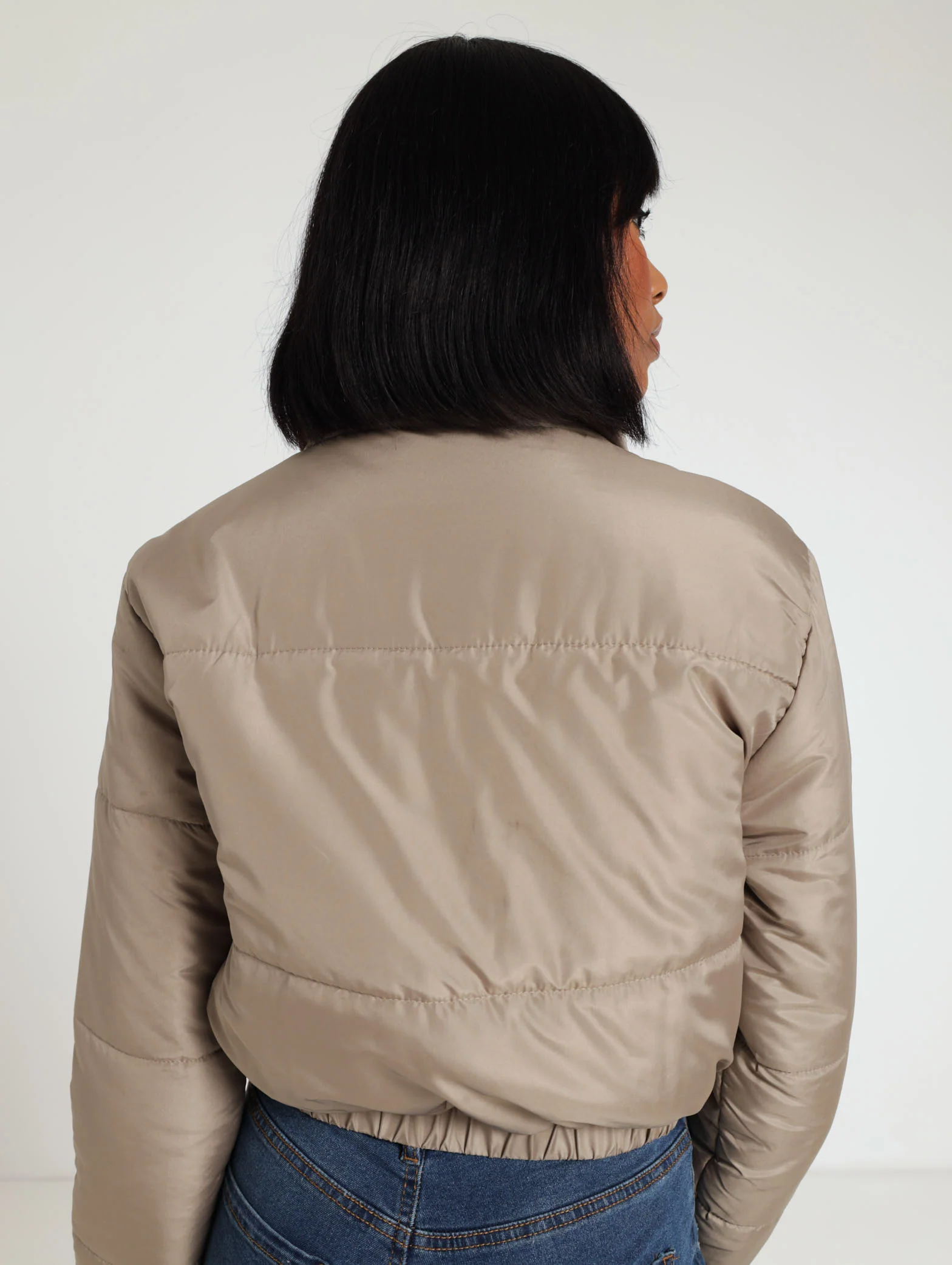 Hi Neck Bomber Jacket - Image 3