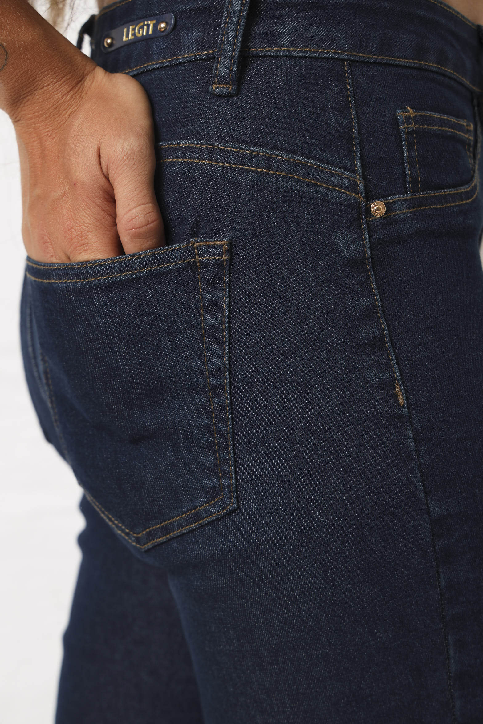 Hi Rise Ankle Grazer Skinny - Ink - Image 5