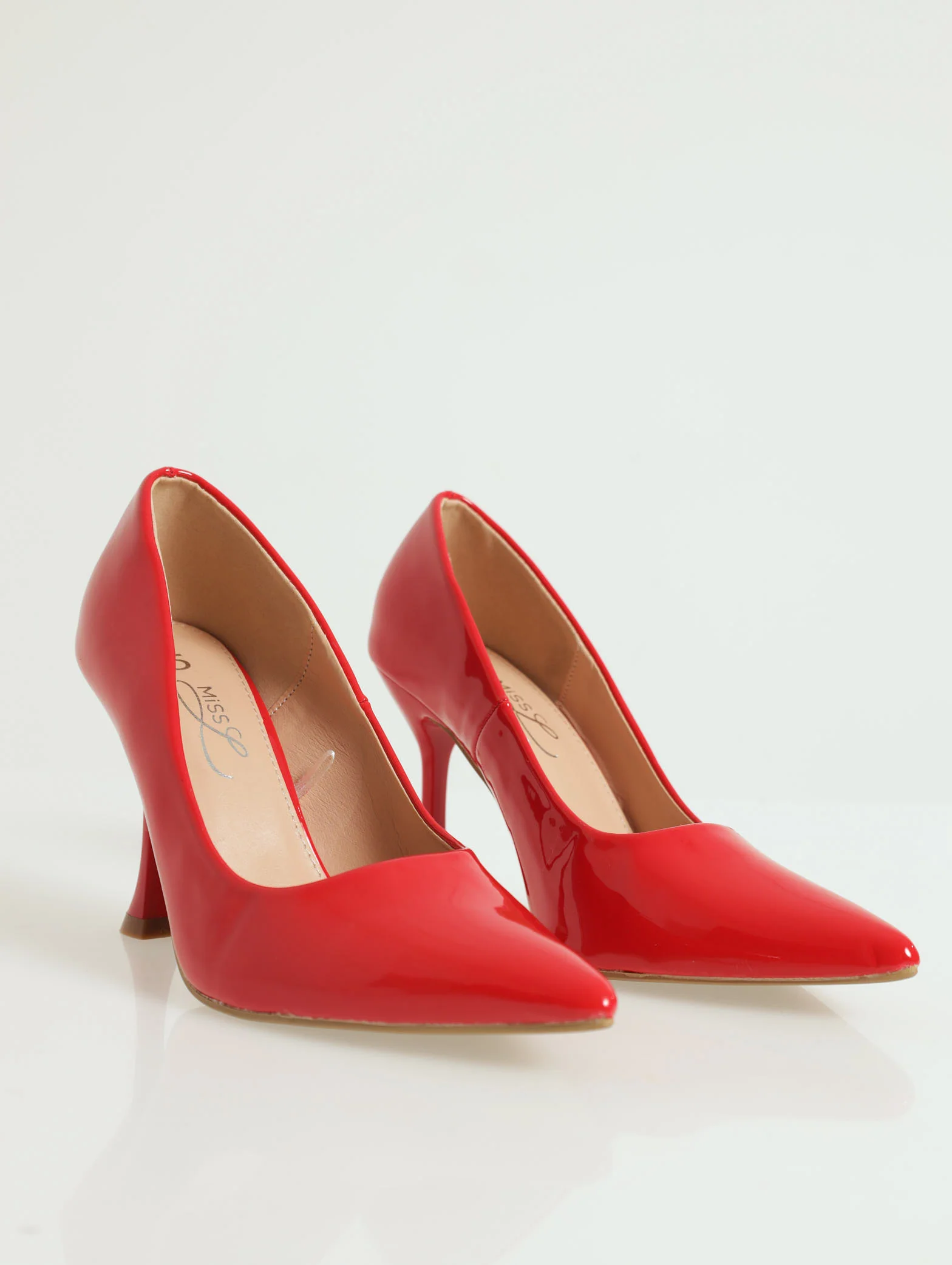 Hi Shaped Pointed Patent Full Court Heel