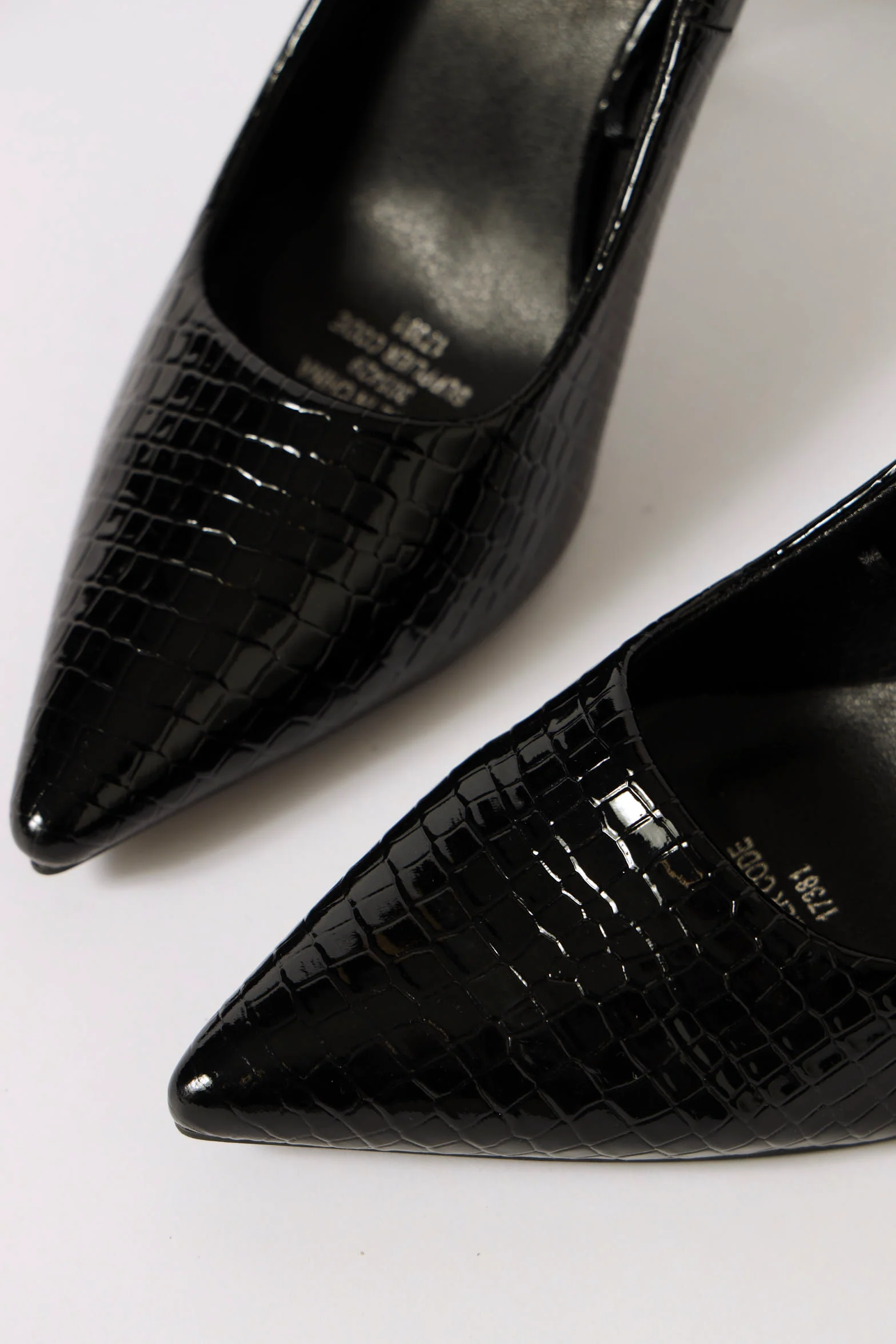 Hi Shaped Stiletto Classic Full Court Heel - Black - Image 2