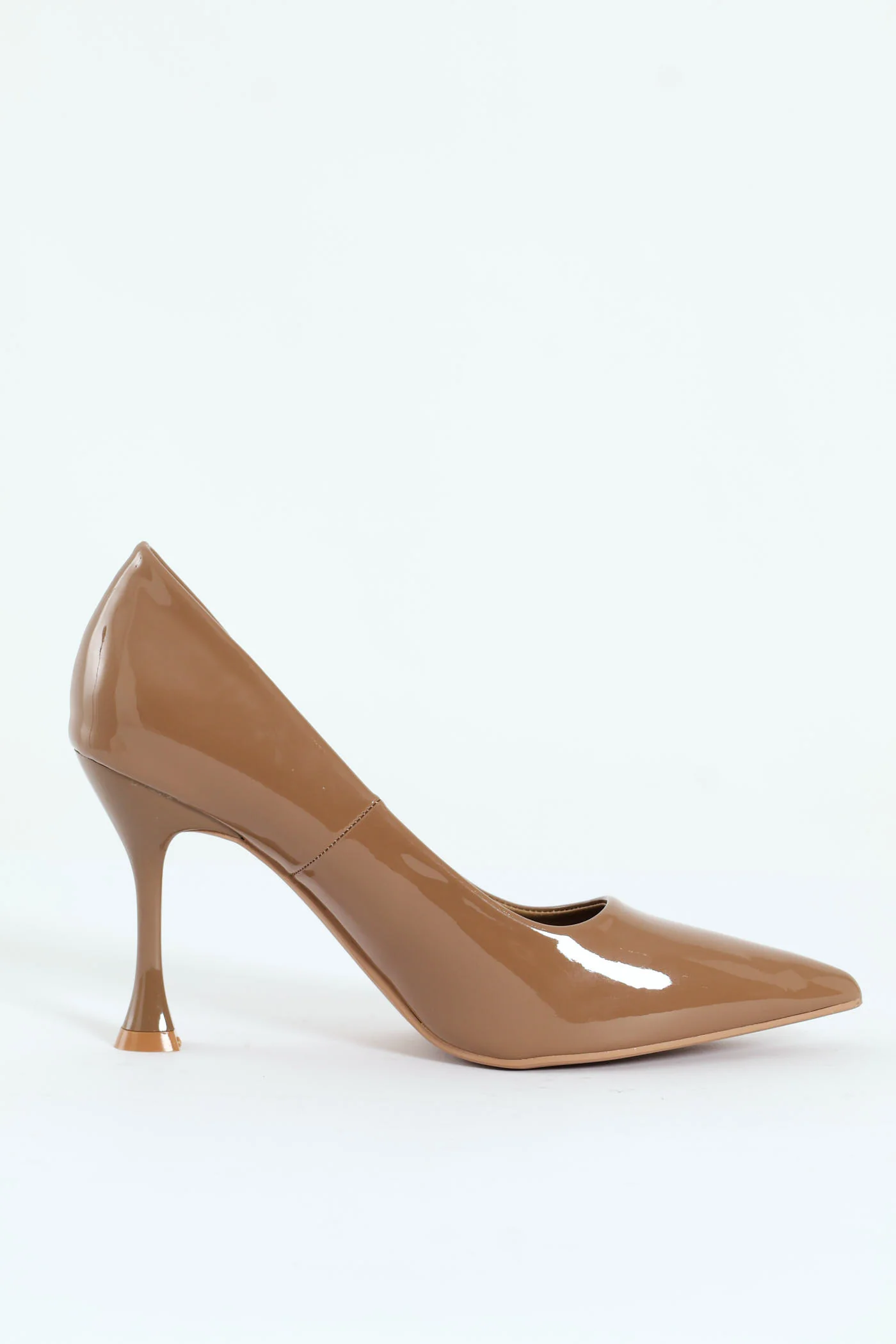 Hi Shaped Stiletto Classic Full Court Heel - Taupe