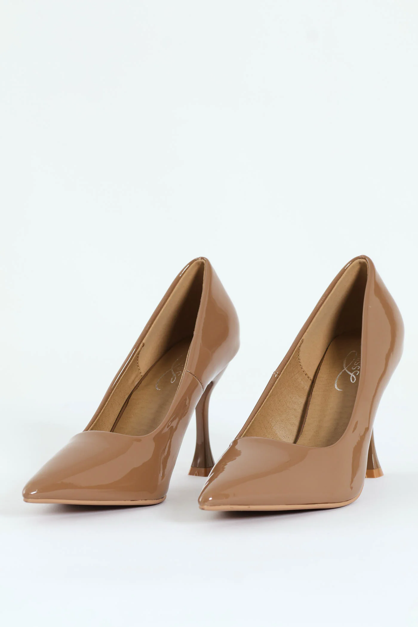 Hi Shaped Stiletto Classic Full Court Heel - Taupe - Image 2