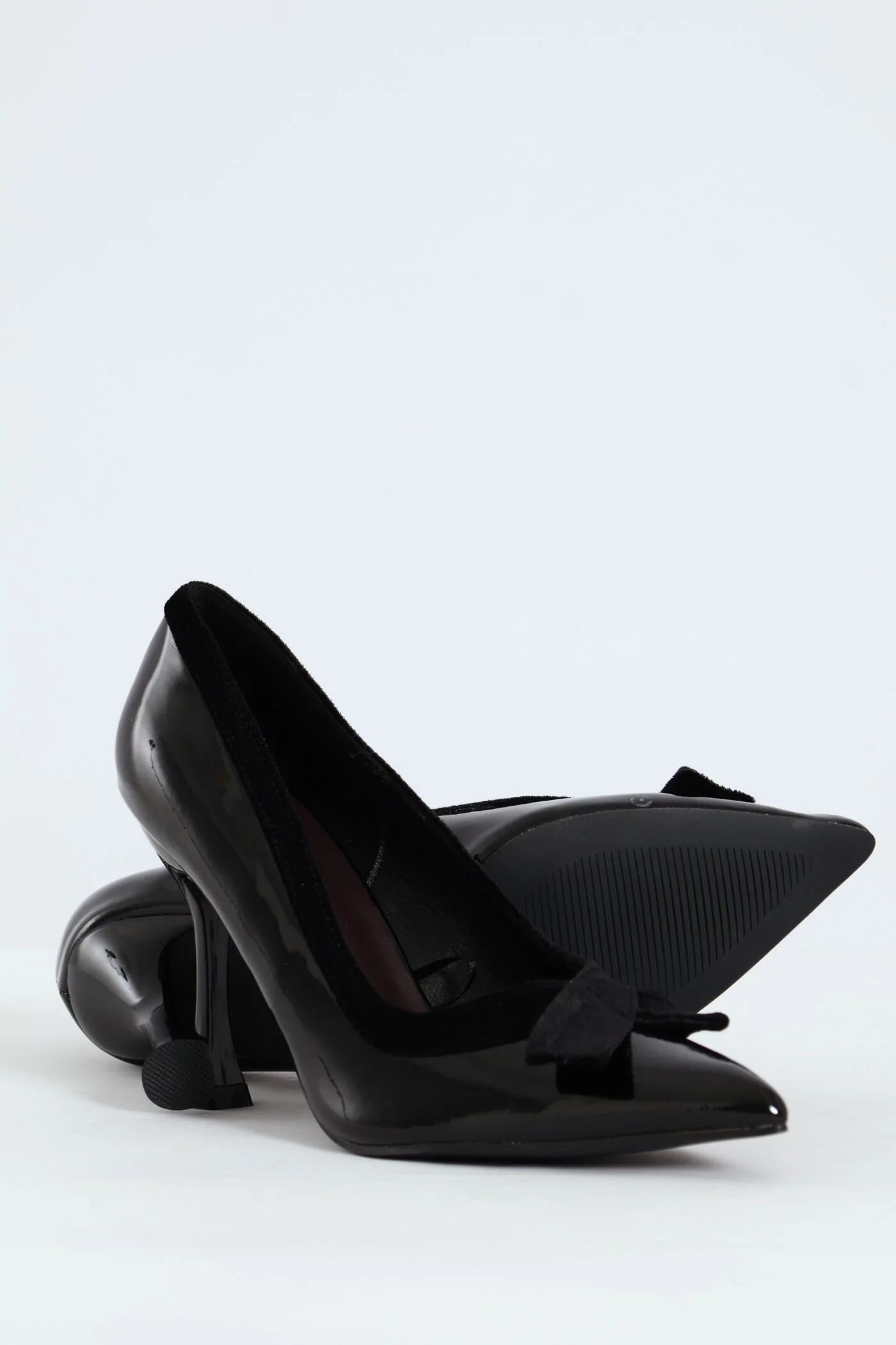 Hi Stiletto Pointy Court Heel - Black - Image 5