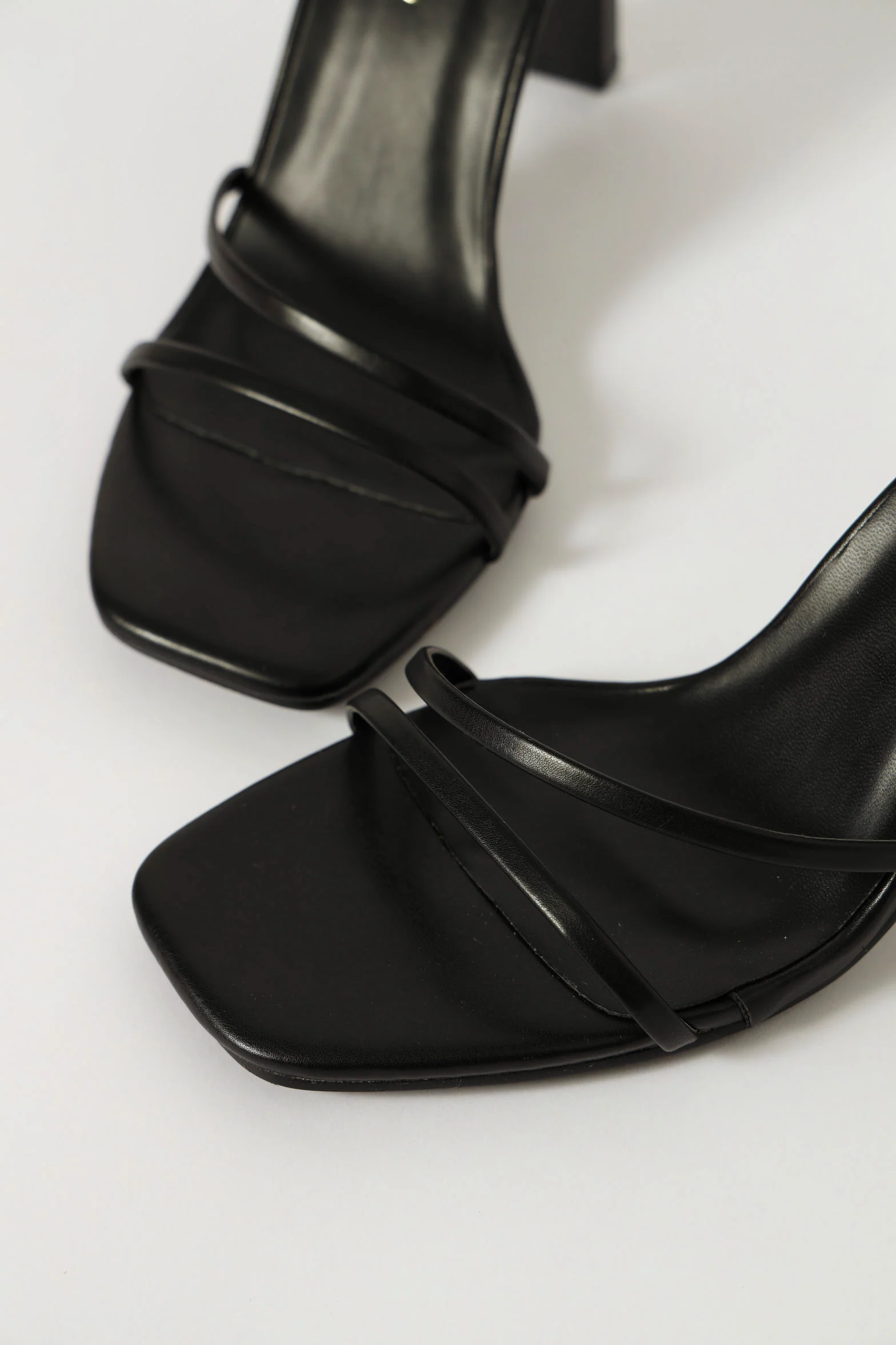 High Square Asymetrical Mule Heel - Black - Image 3