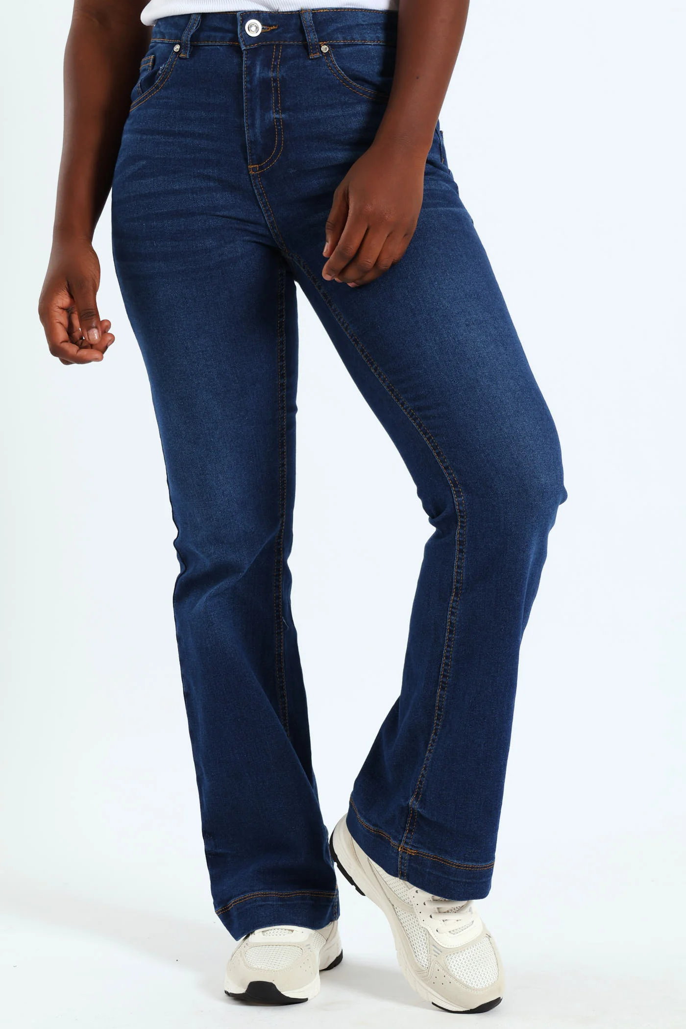High Waist Tummy Hold Boot Cut Jean - Dark Wash Ink