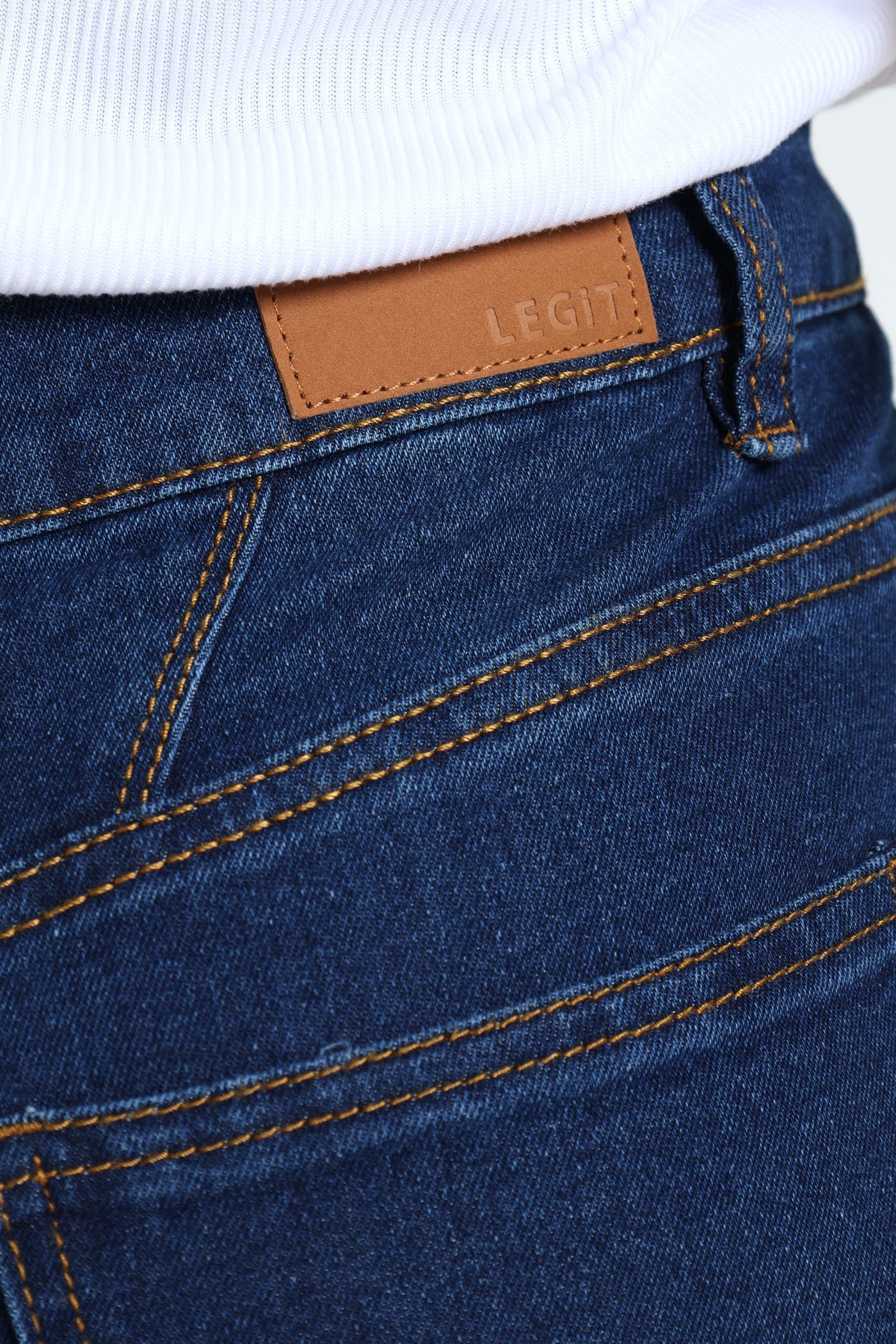 High Waist Tummy Hold Boot Cut Jean - Dark Wash Ink - Image 3
