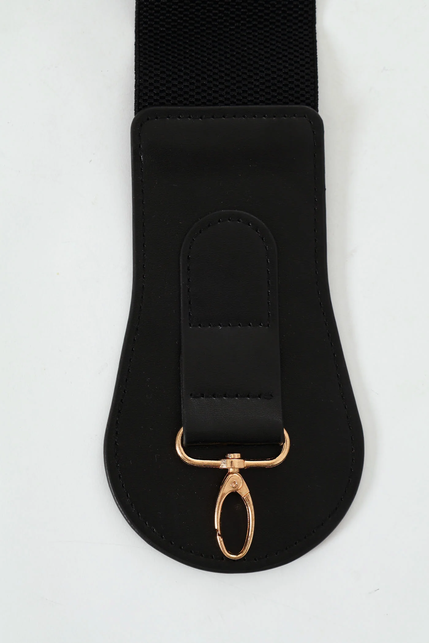 Hook And Ring Buckle Waisted Belt - Black - Image 4