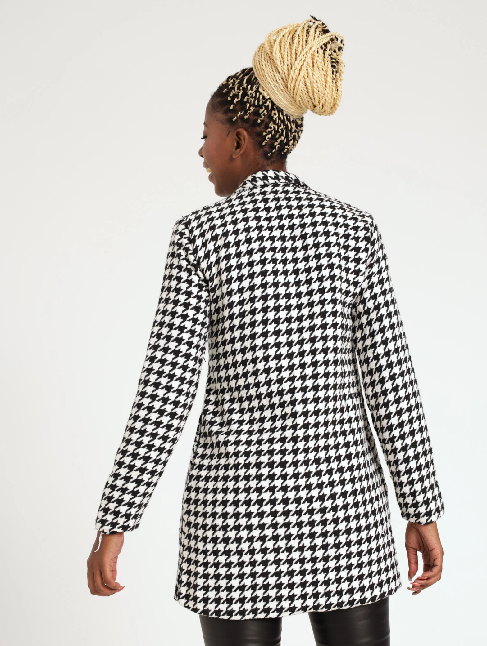 Houndstooth Jacket - White/Black - Image 3