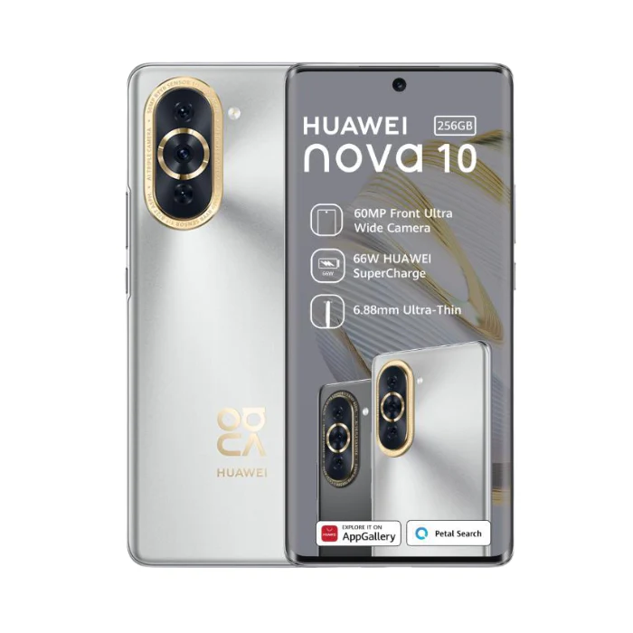 Nova 10 256GB Dual Sim Silver Vodacom