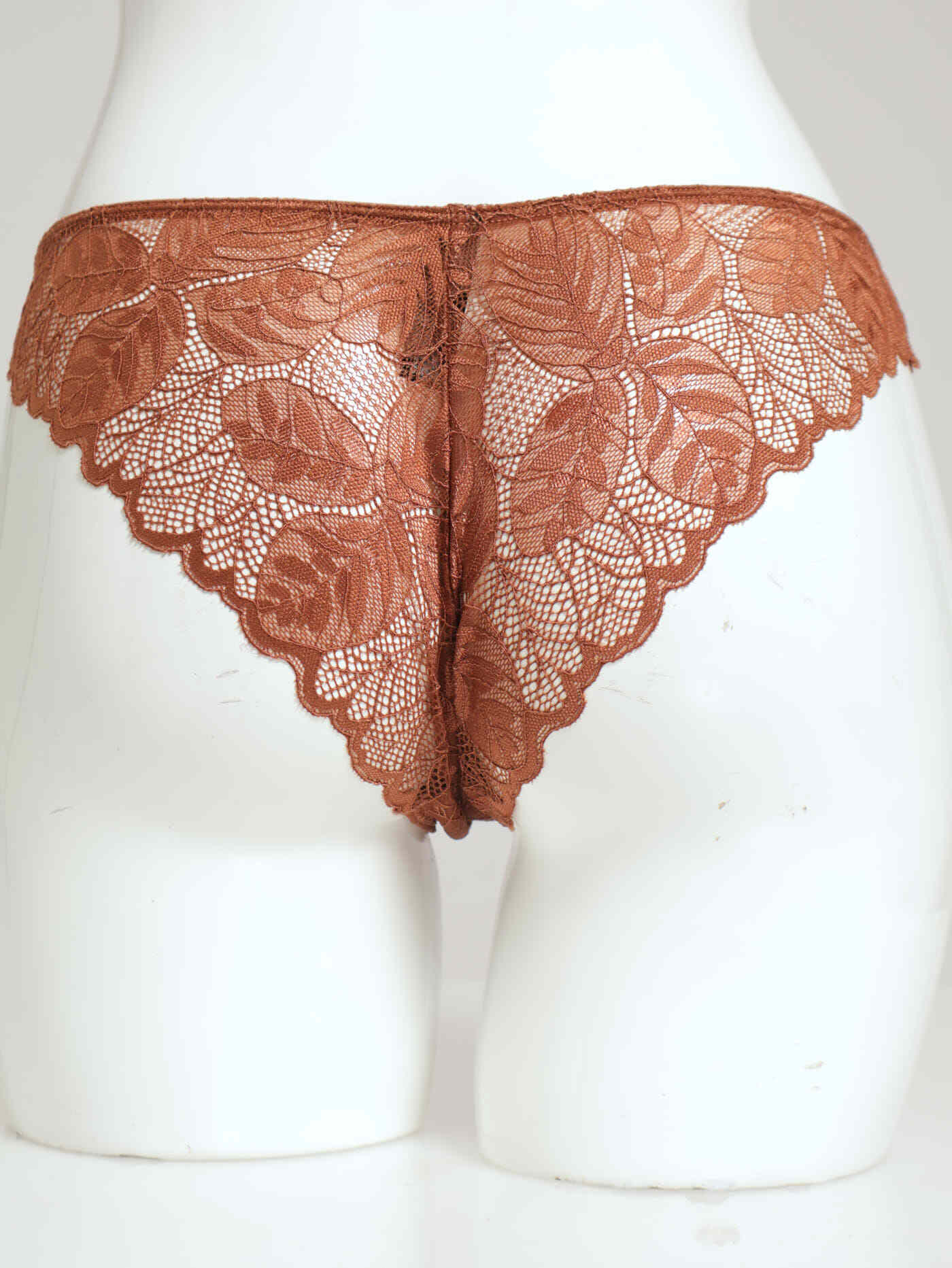 Imperial Topaz Lace Brazilian Panty - Bronze - Image 2
