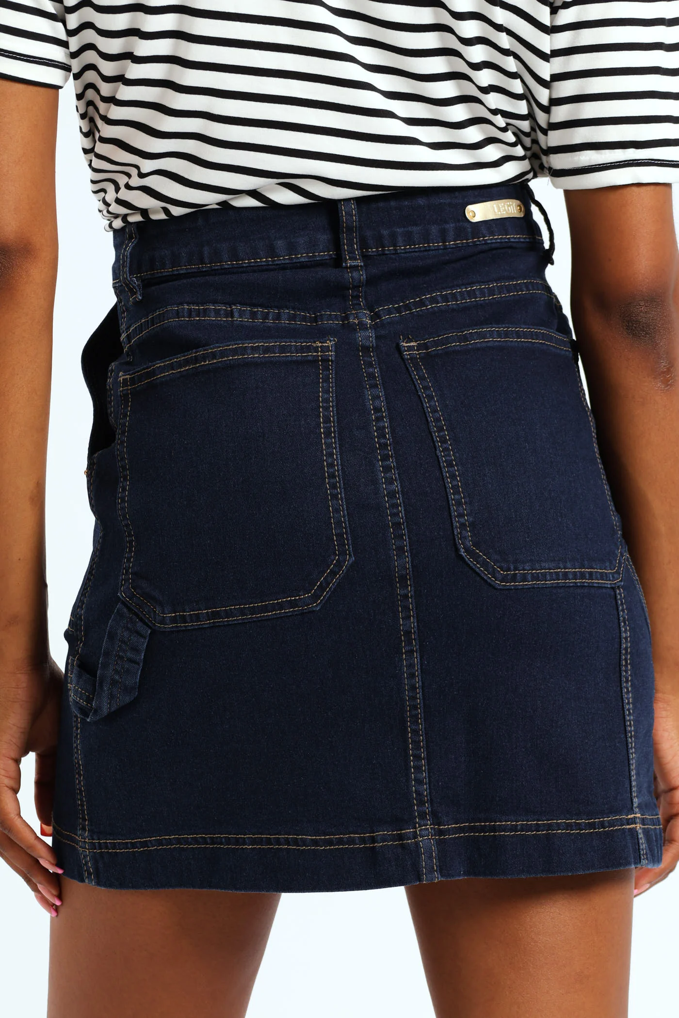 Denim Mini Skirt - Ink - Image 3