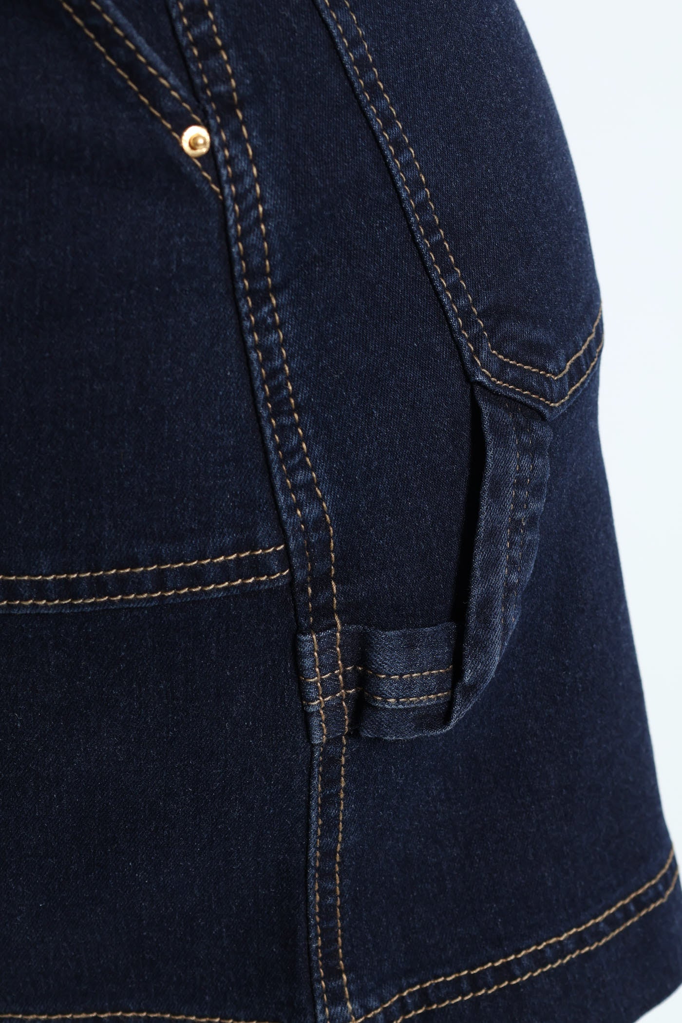 Denim Mini Skirt - Ink - Image 4