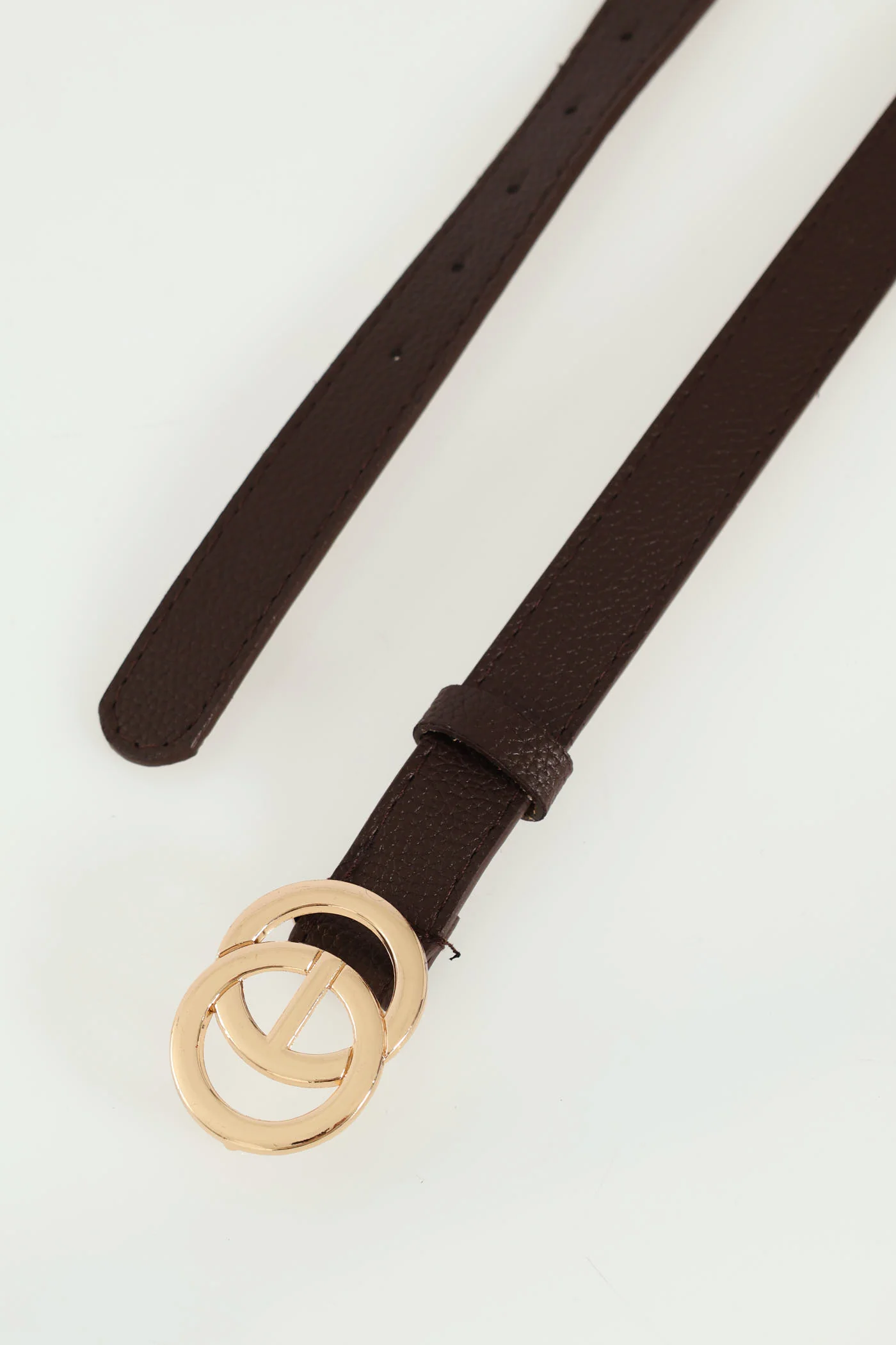 Interlink Buckle Belt - Brown - Image 2