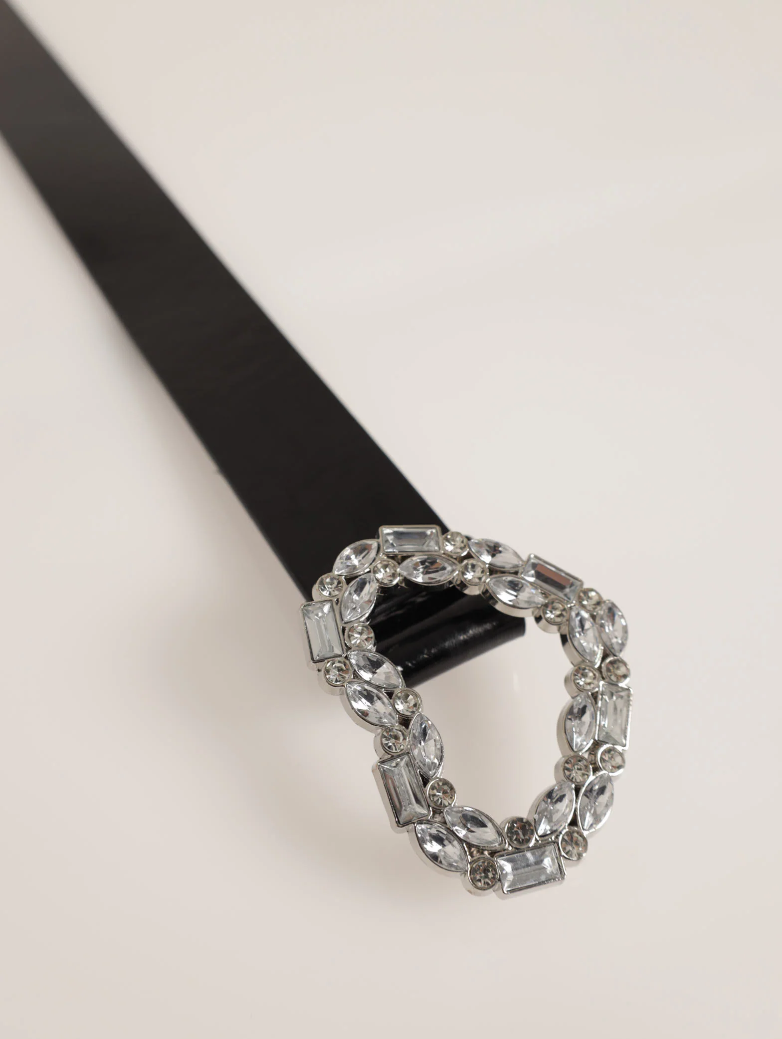 Irregular Gem Heart Buckle Belt - Image 2