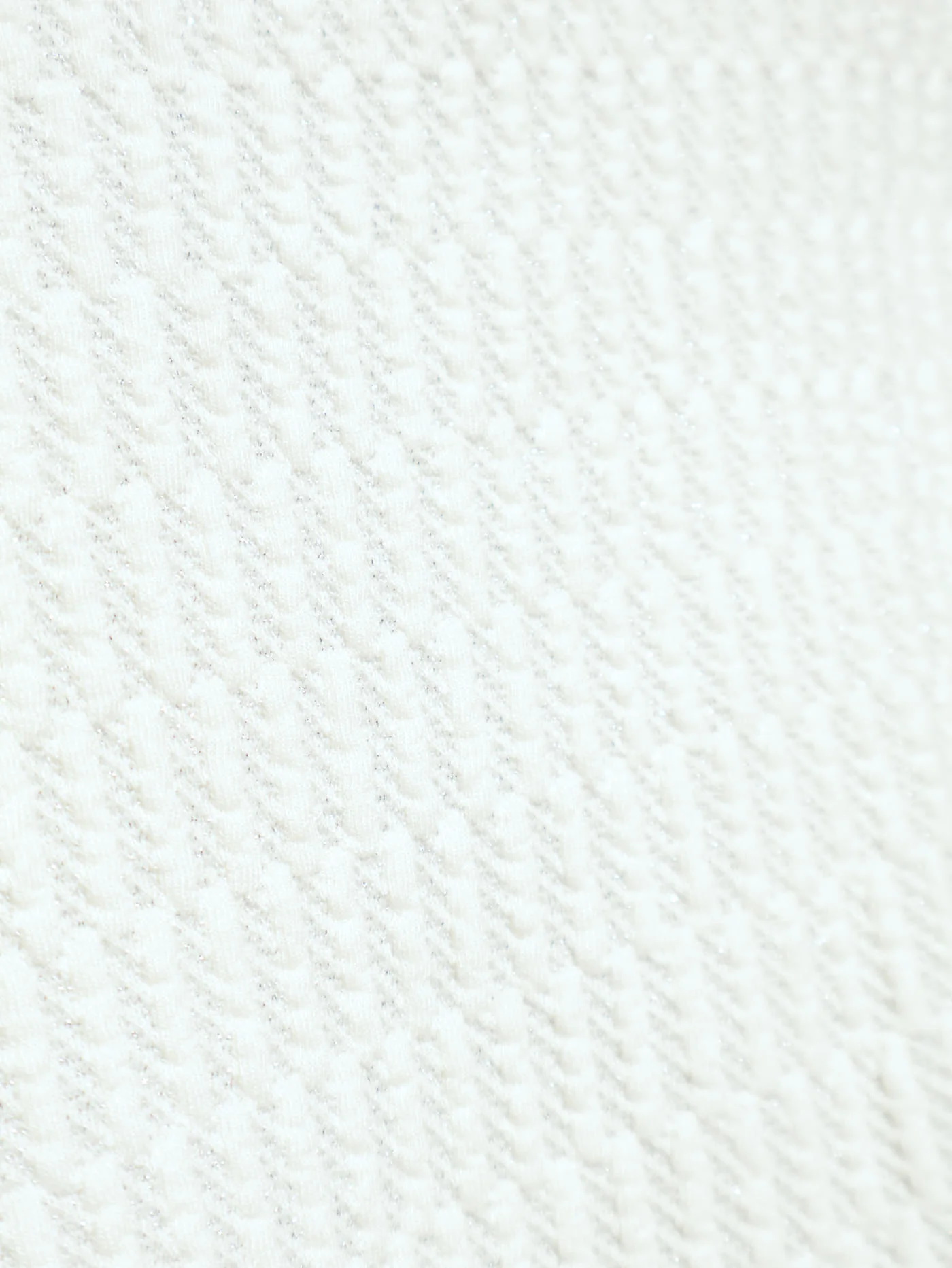 Jacquard Lurex Pullover - White - Image 4
