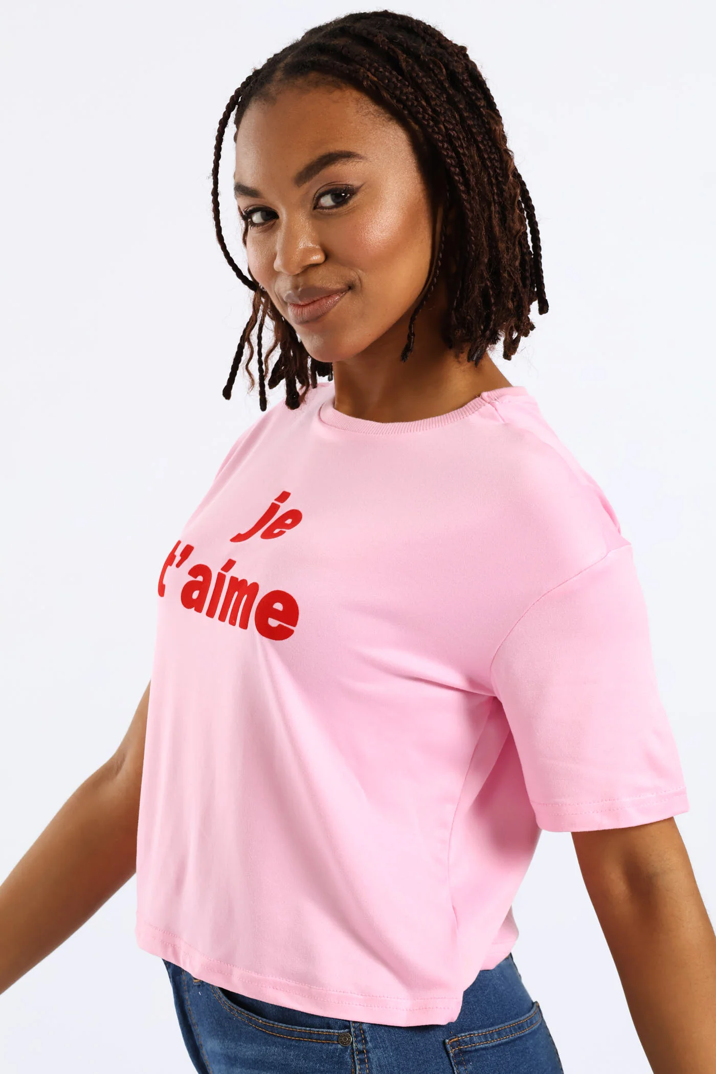Je'Taime Screen Tee - Pink - Image 3
