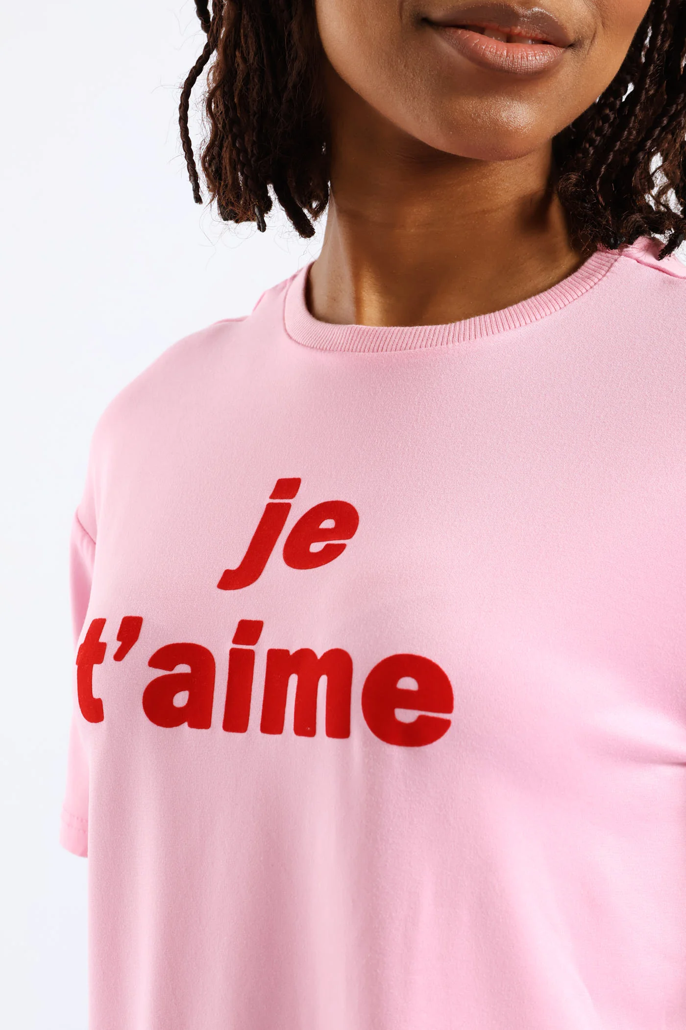 Je'Taime Screen Tee - Pink - Image 4