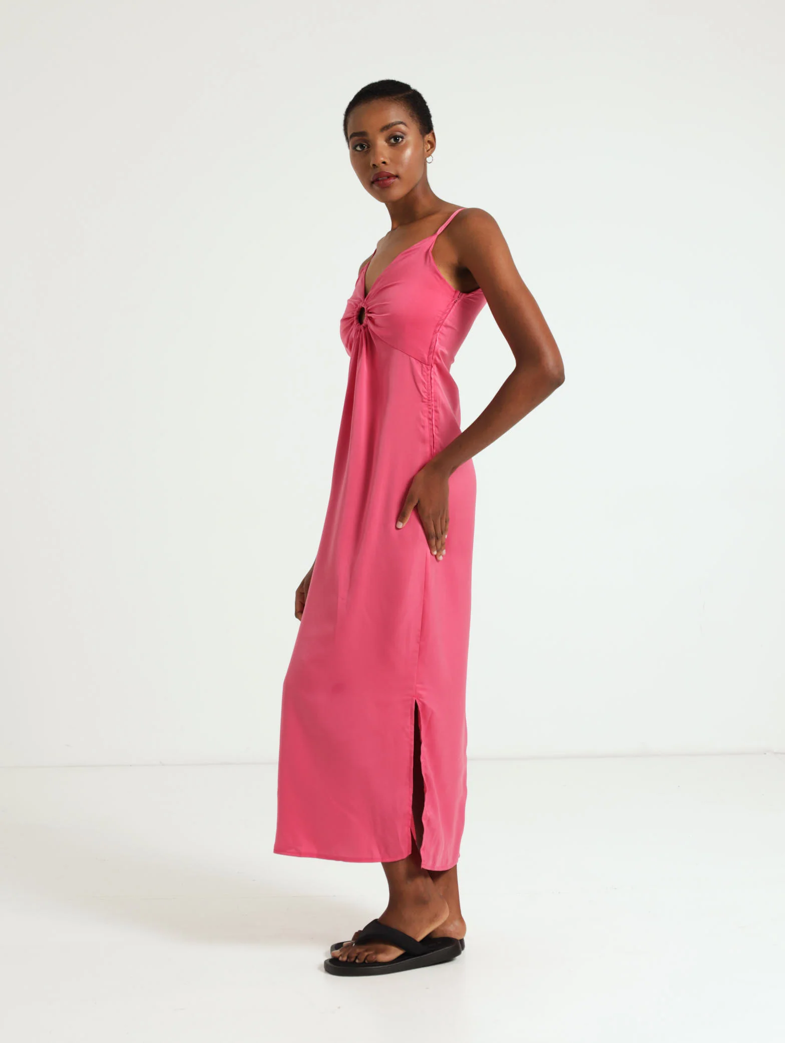 Keyhole Strappy Slip Dress - Image 3