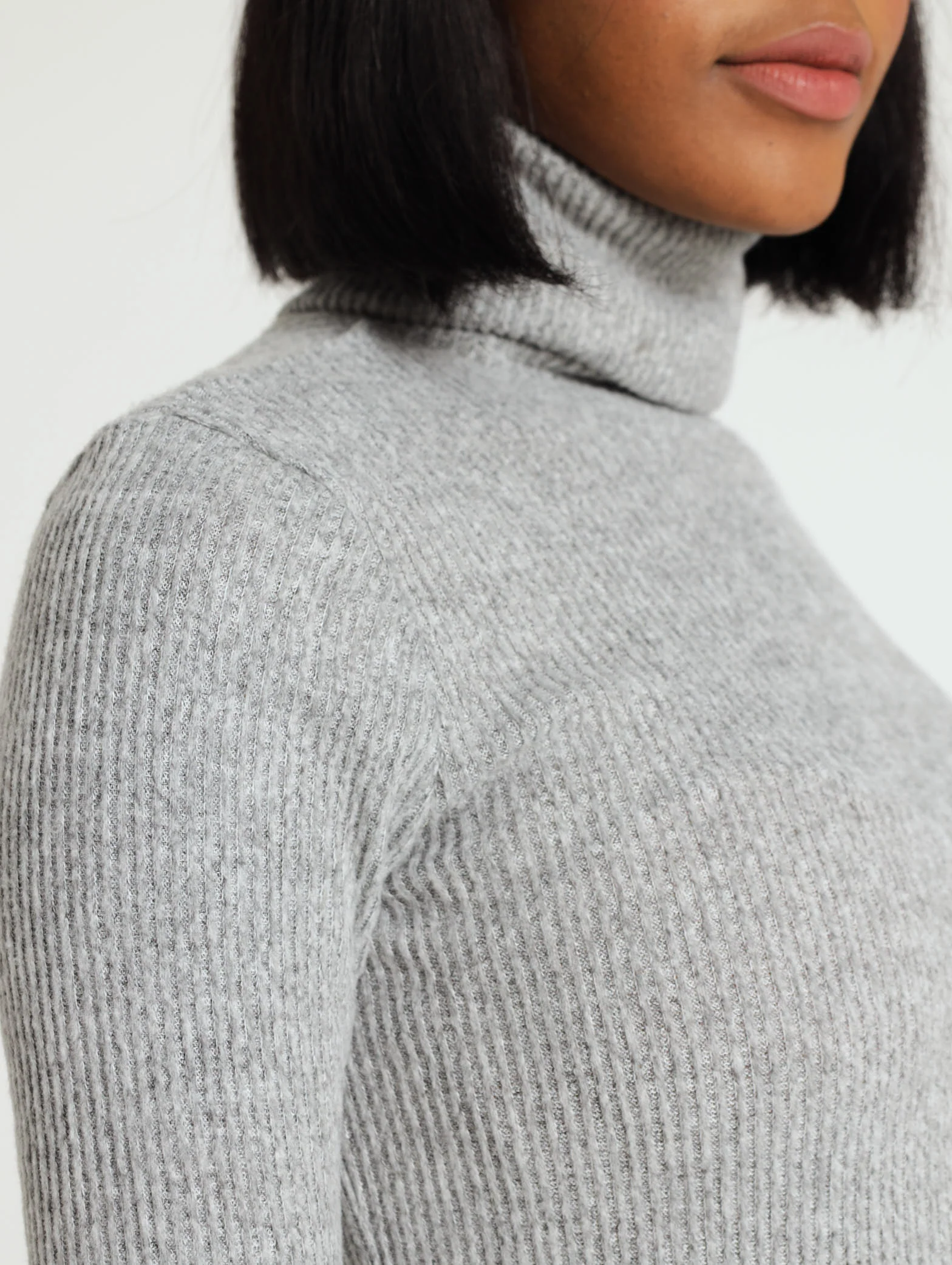 Knit Midaxi Poloneck Dress - Image 5