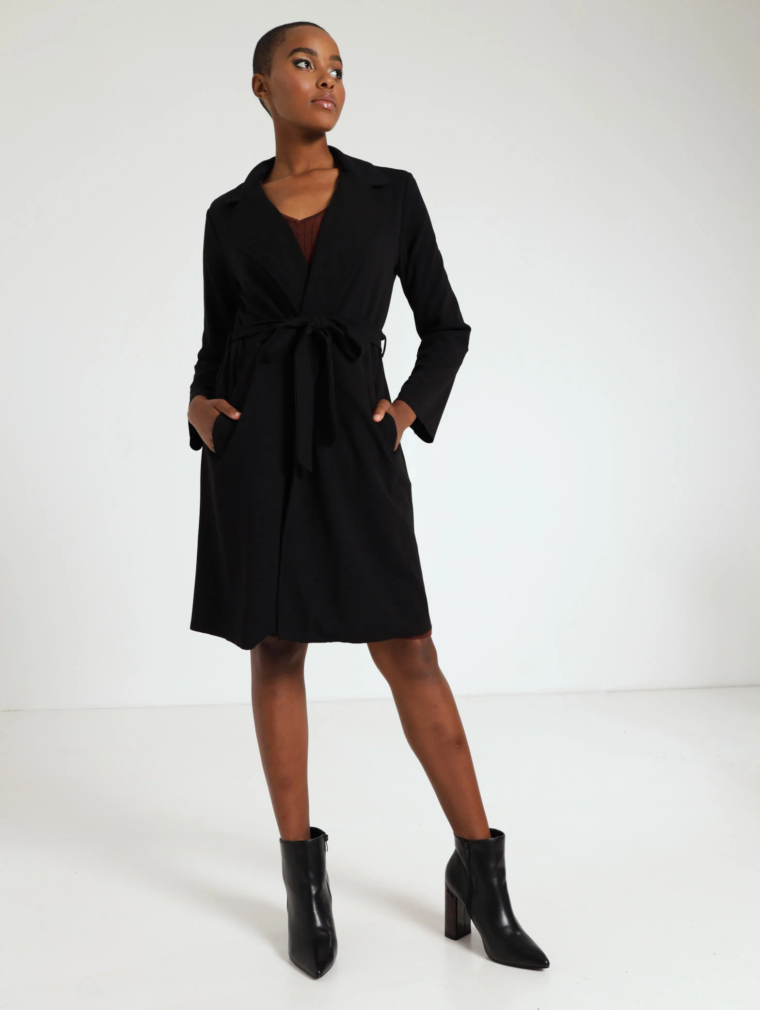 Knit Scuba Long Jacket