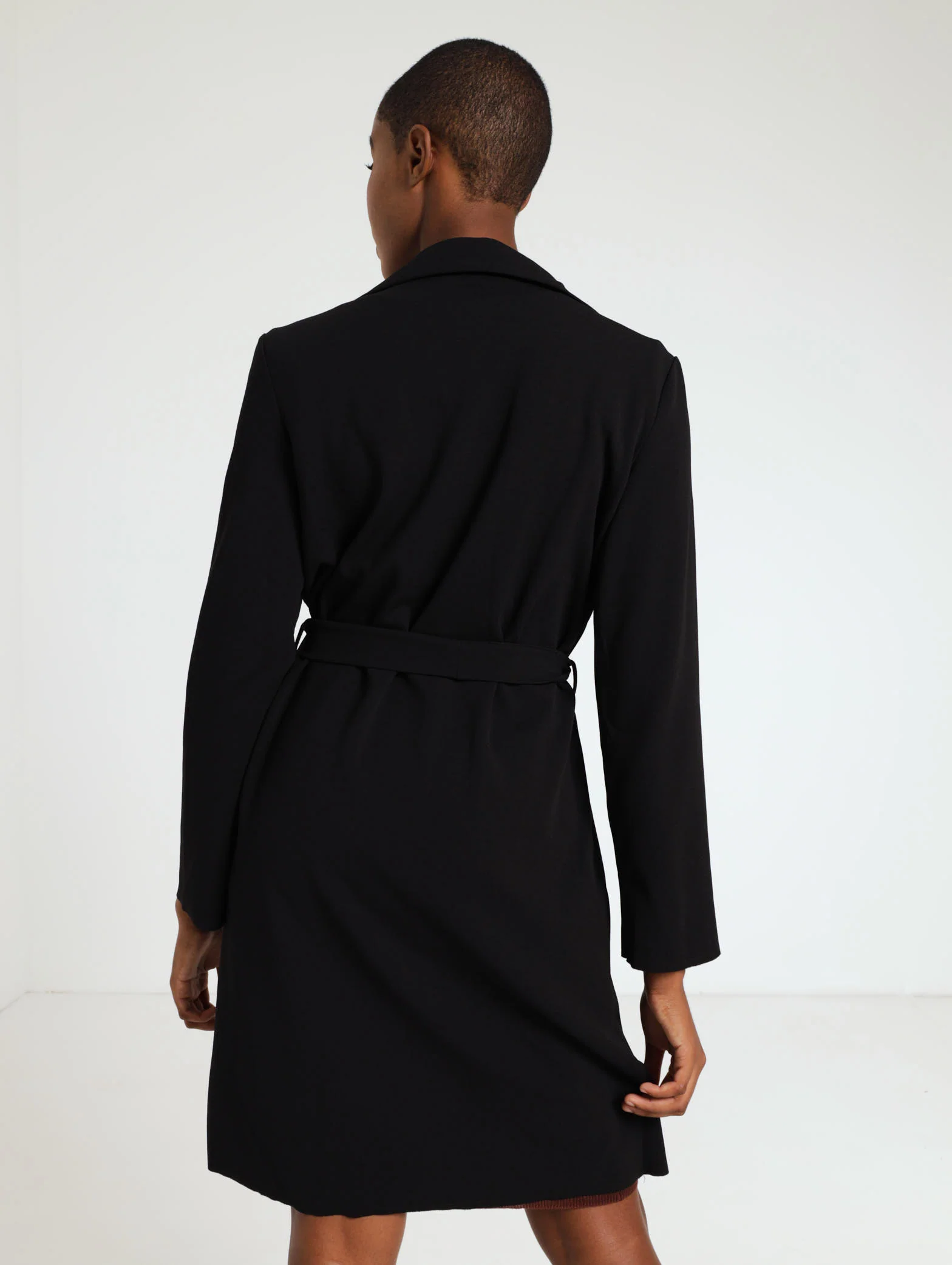 Knit Scuba Long Jacket - Image 3
