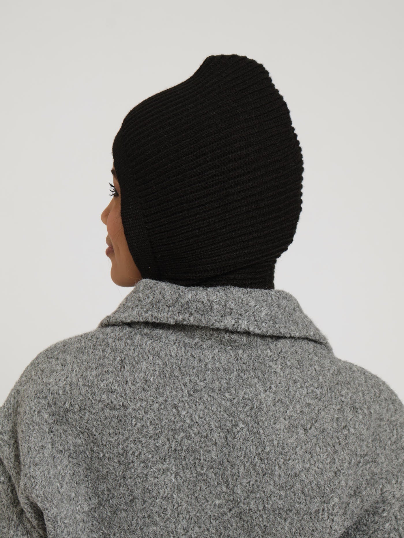 Knitted Hoody - Black - Image 3