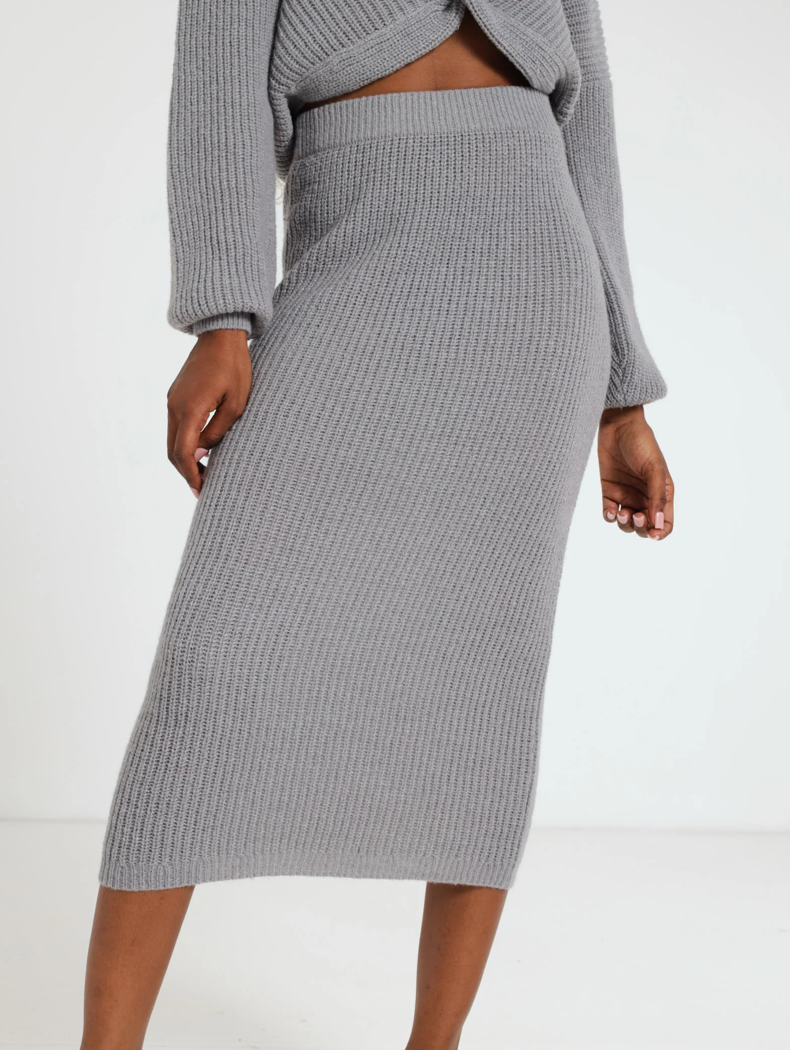 Knitwear Midi Skirt - Image 2