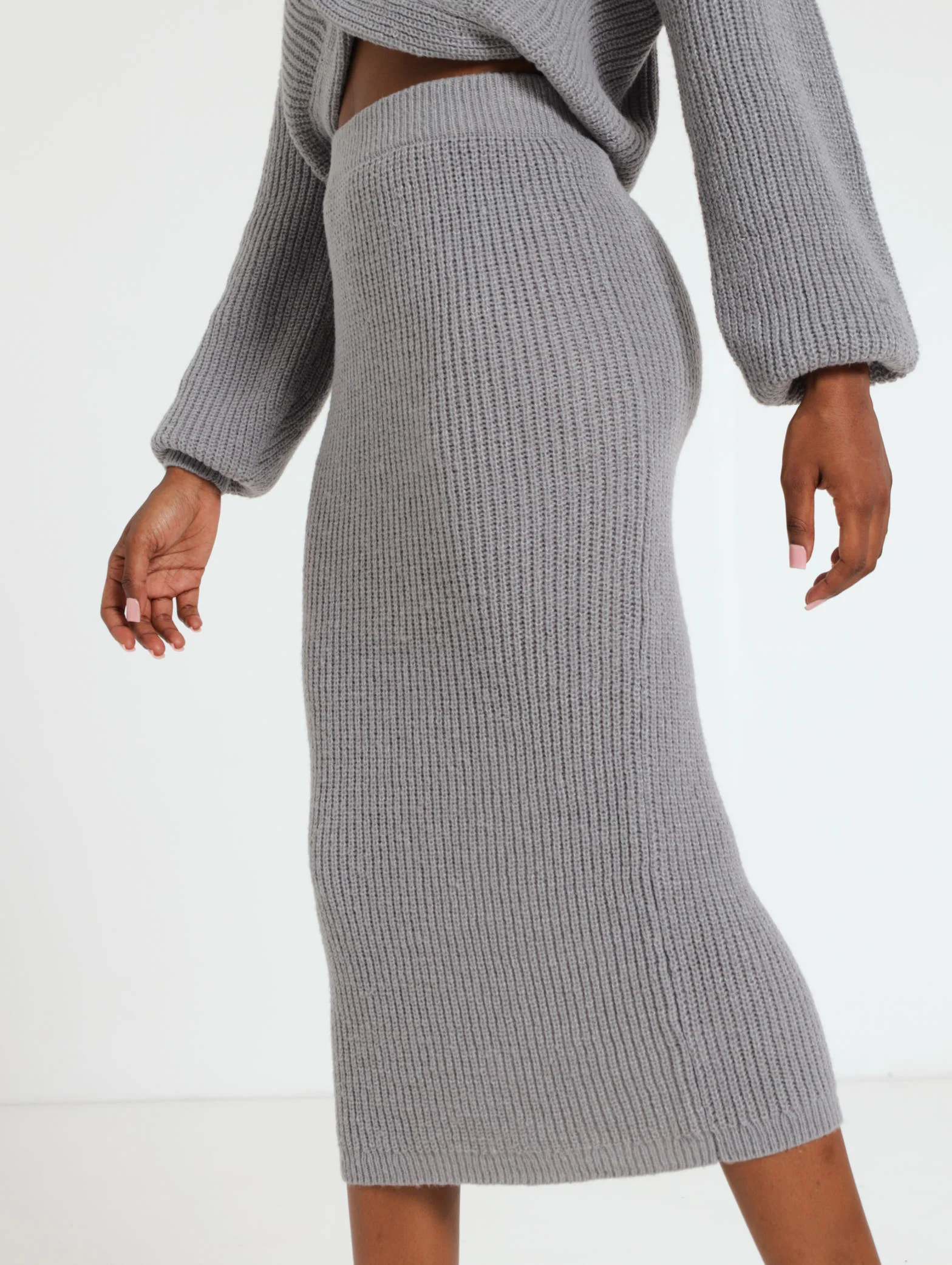 Knitwear Midi Skirt - Image 3