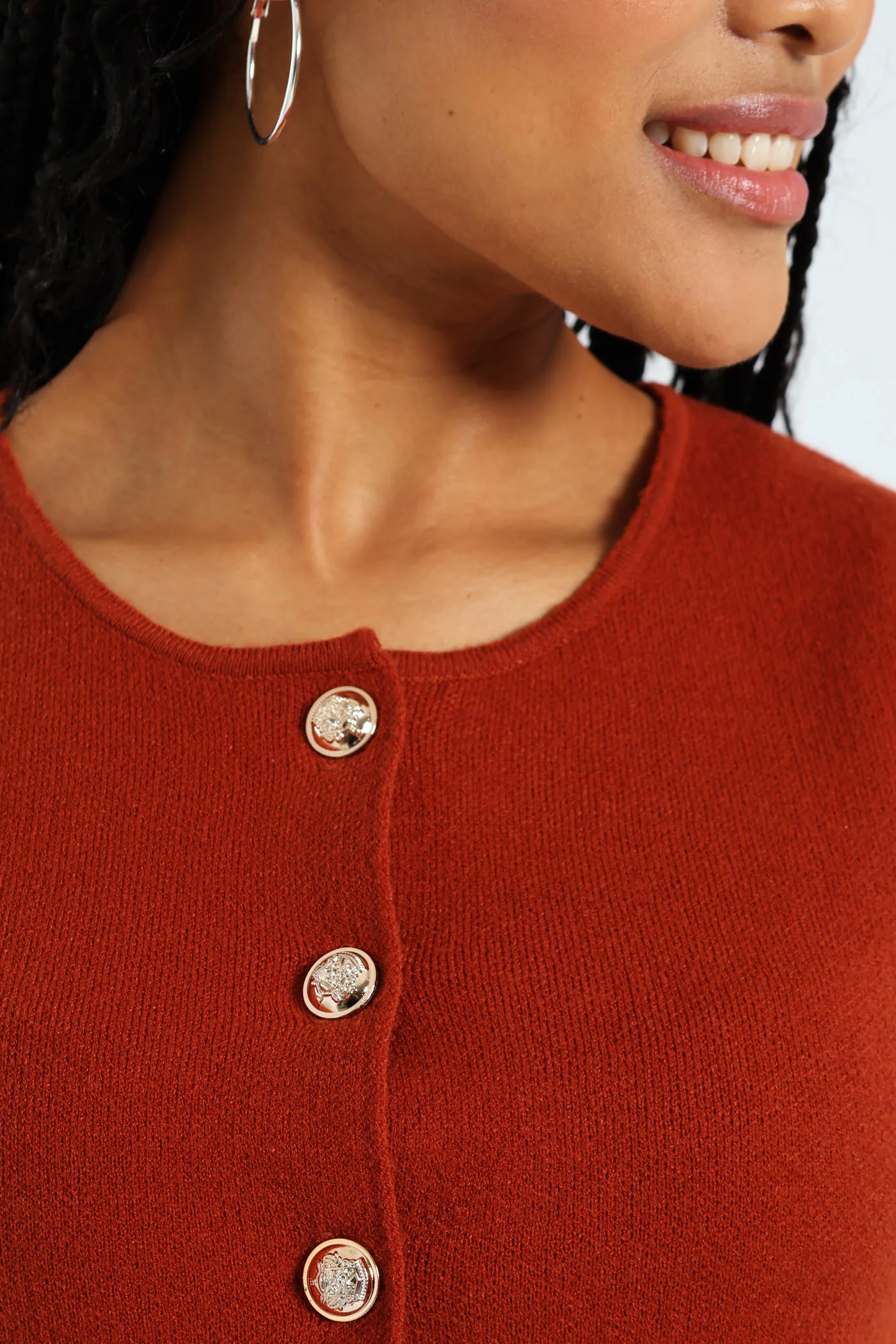 Knitwear Waistcoat - Rust - Image 4